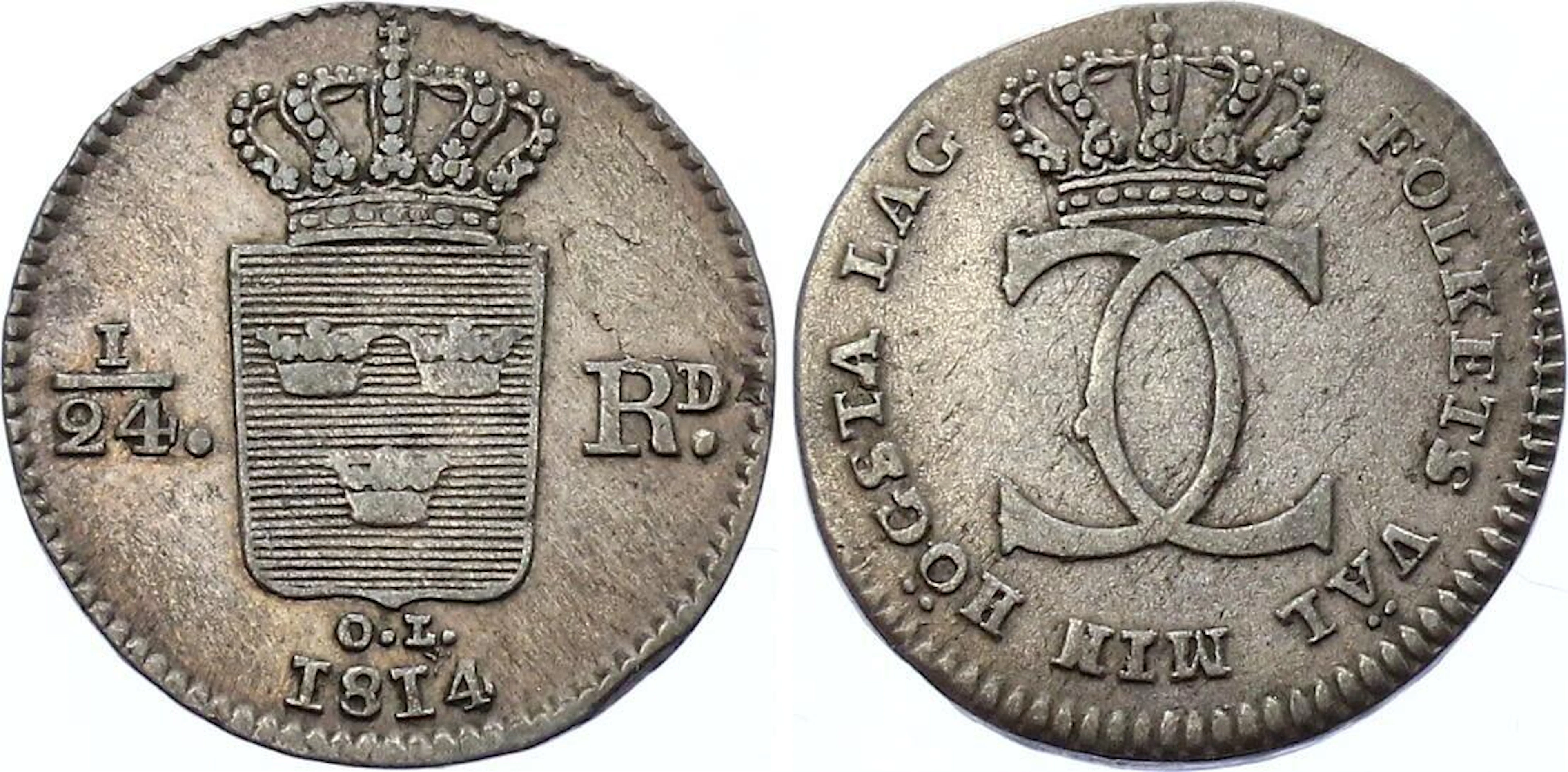 Sweden 1/24 Riksdaler 1814