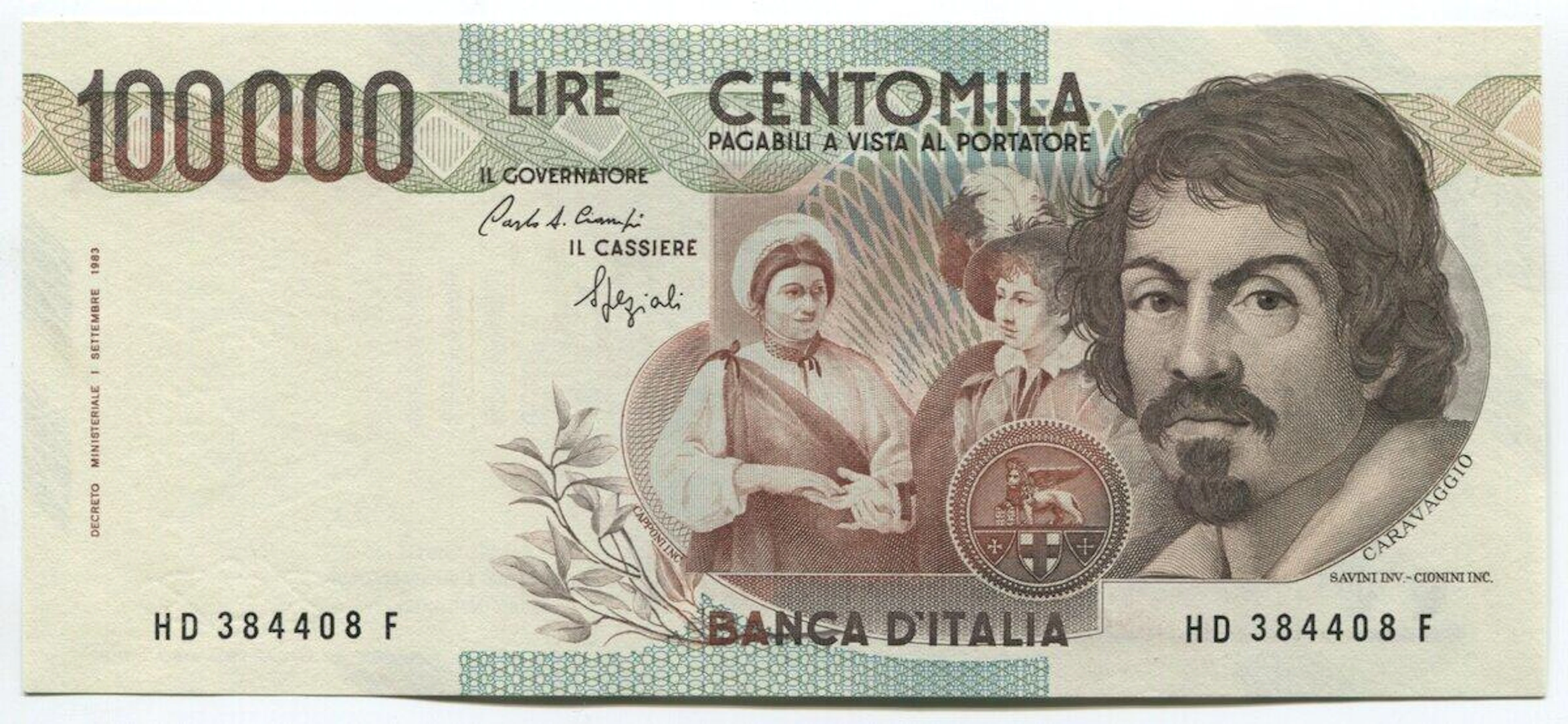 Italy 100000 Lire 1983 Rare