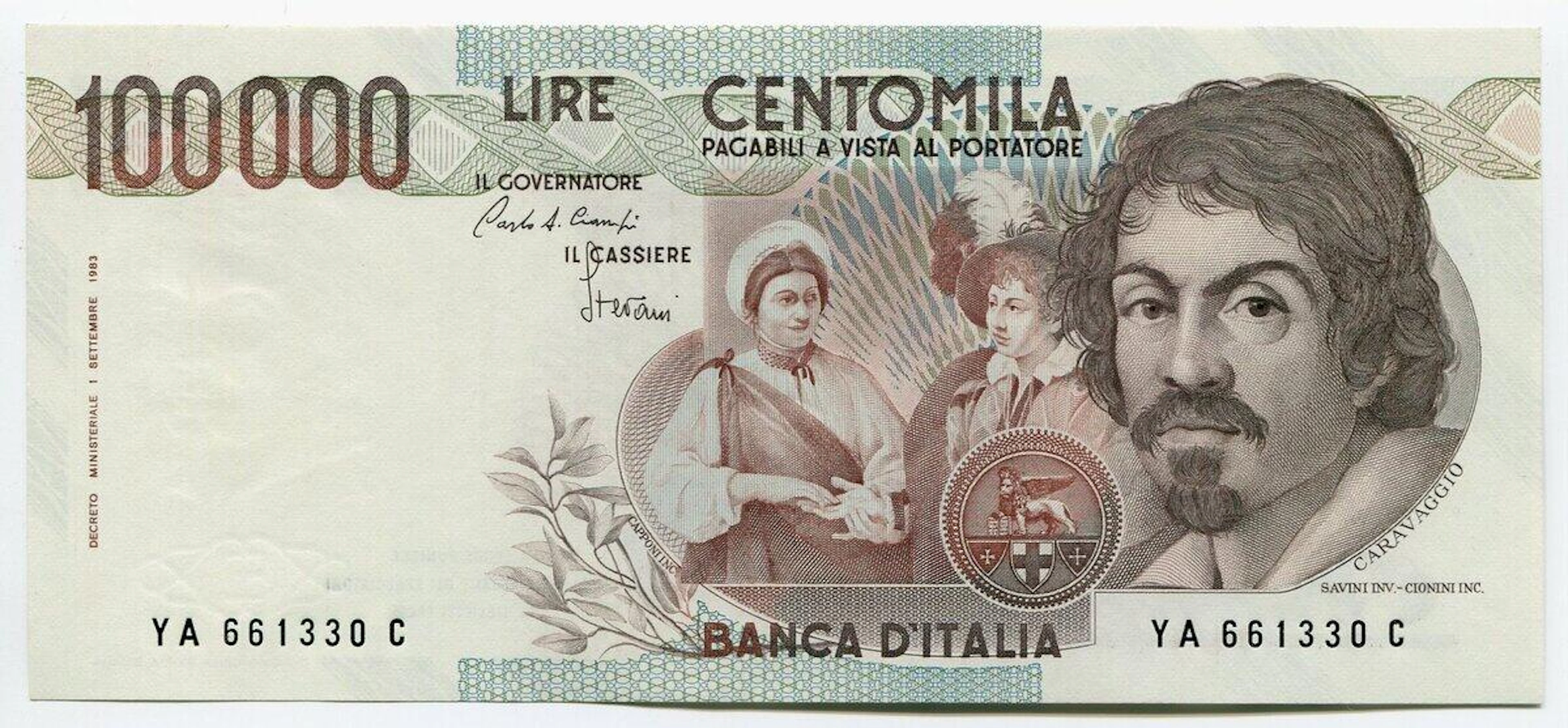 Italy 100000 Lire 1983 RARE