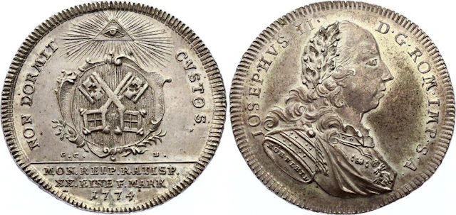 German States Regensburg - Reichsstadt 1/2 Taler 1774