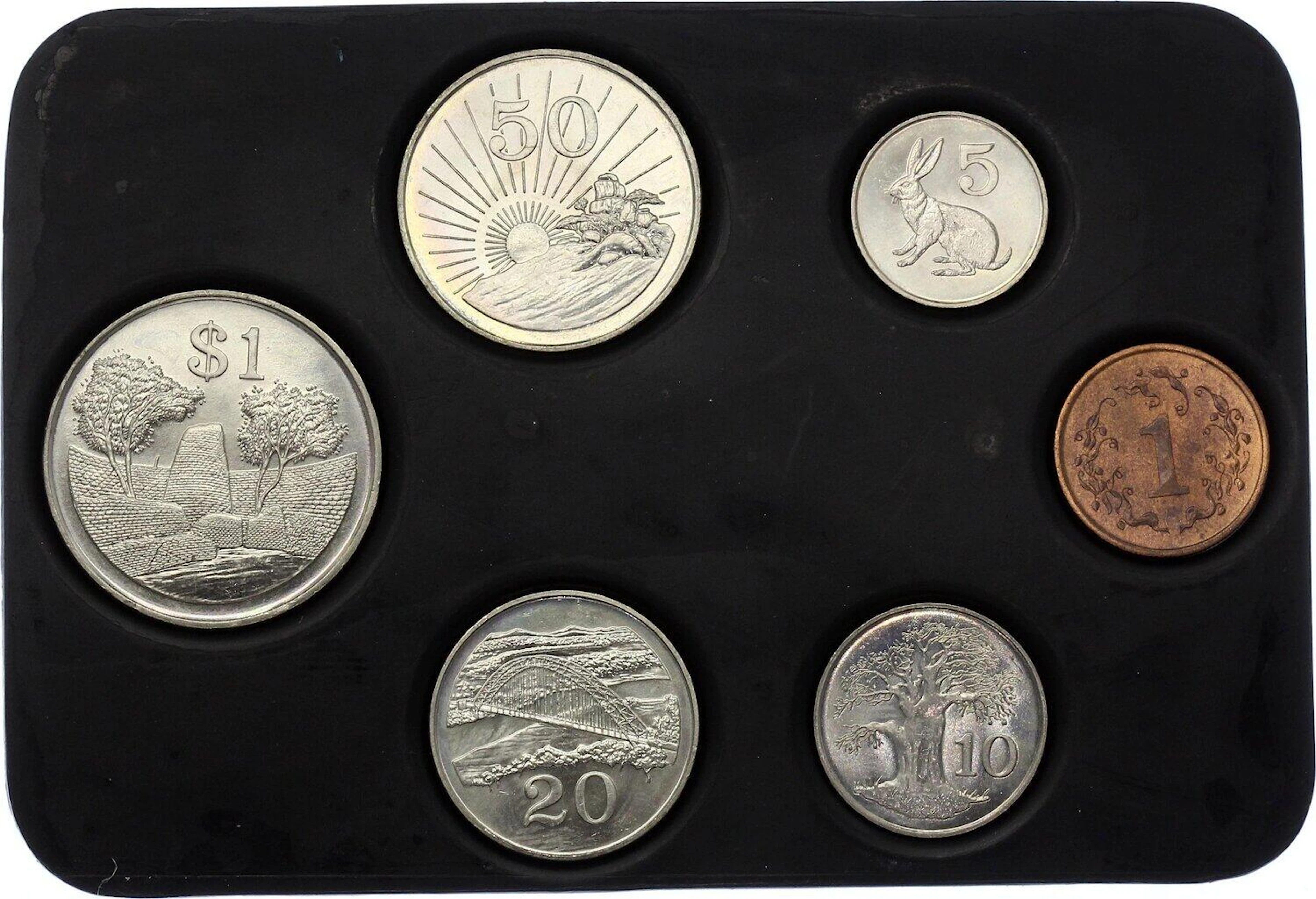 Zimbabwe Complete Set of 6 Coins 1980