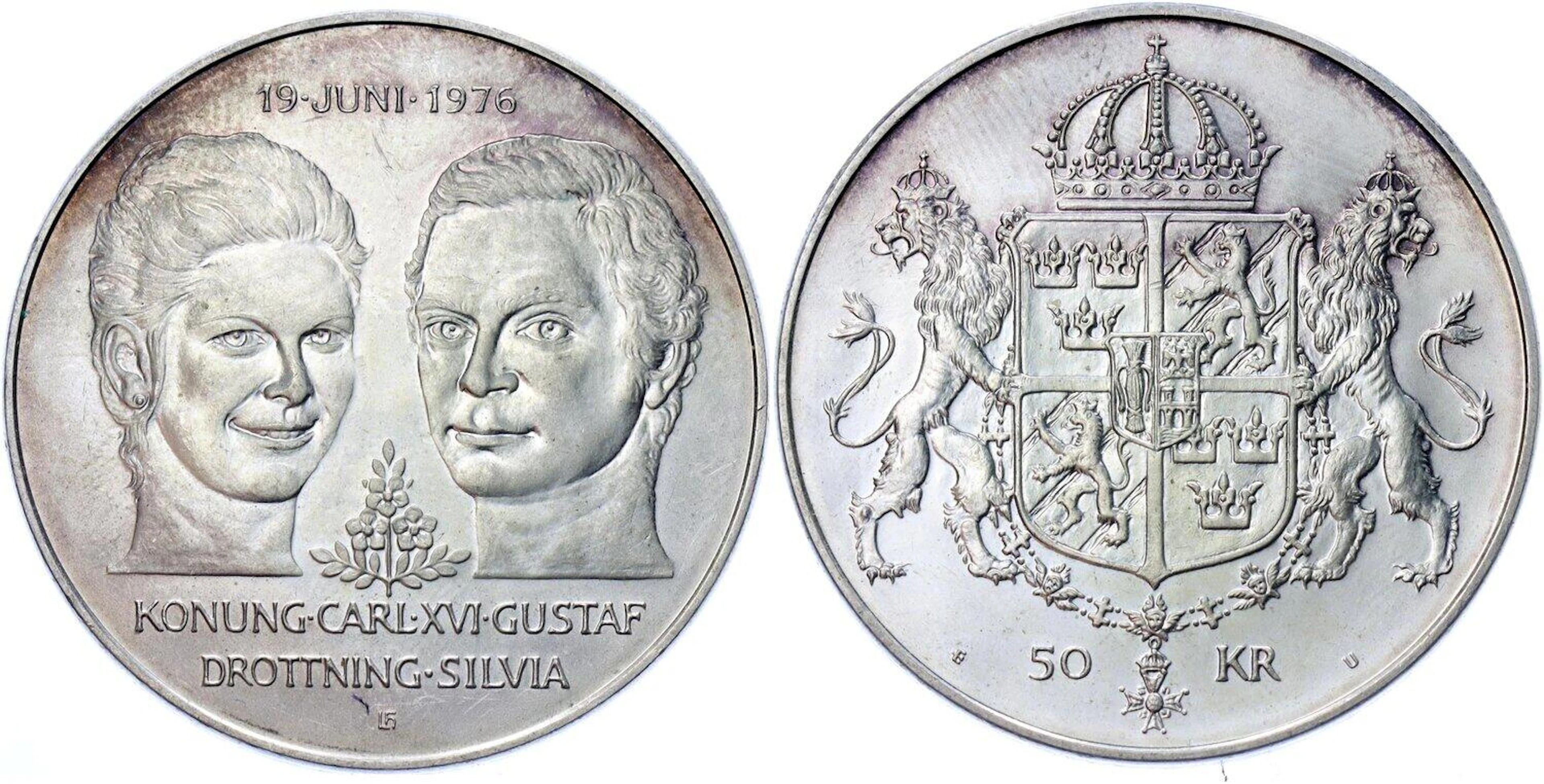 Sweden 50 Kronor 1976 EU Commemorative Issue