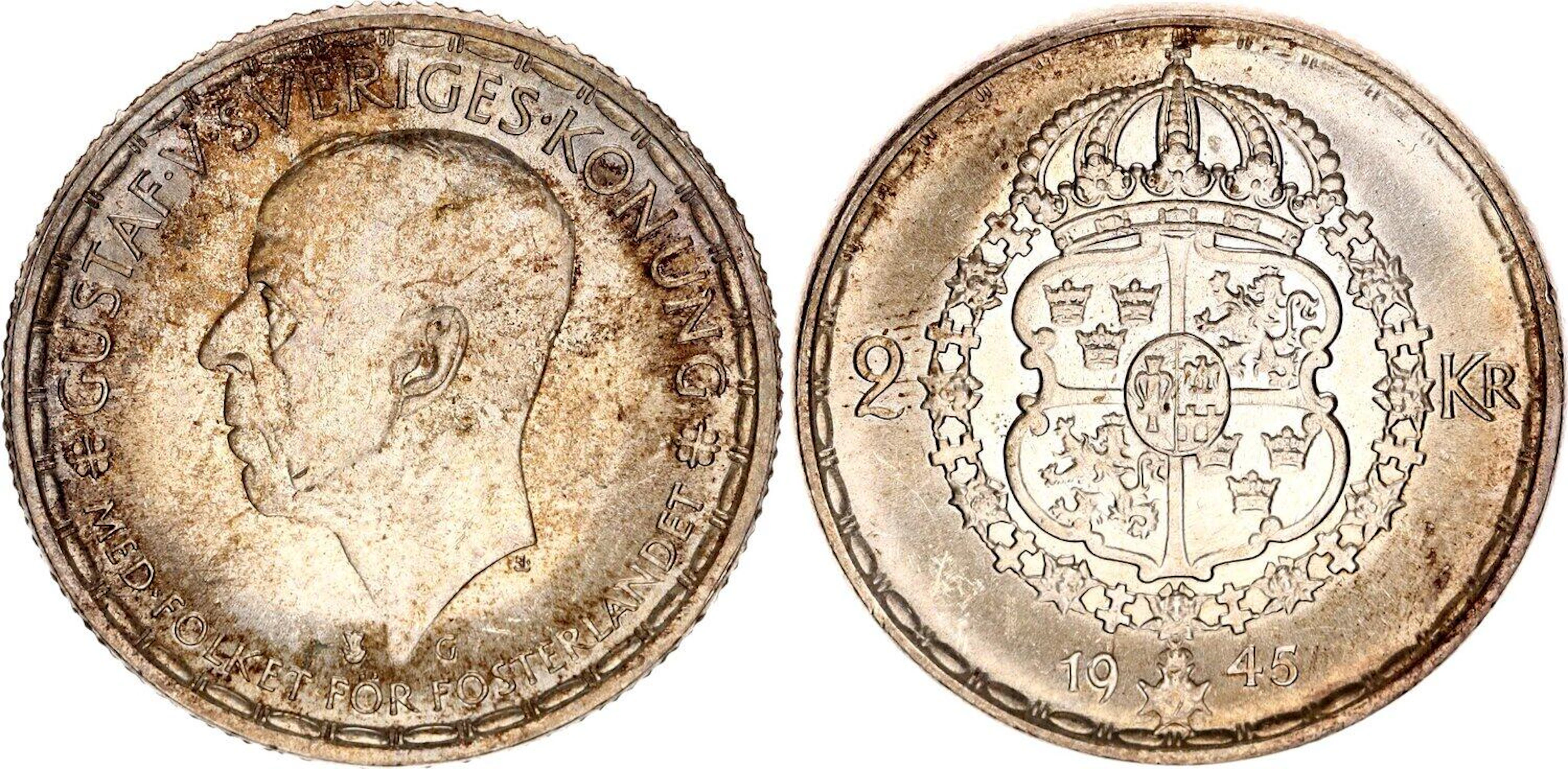 Sweden 2 Kronor 1945