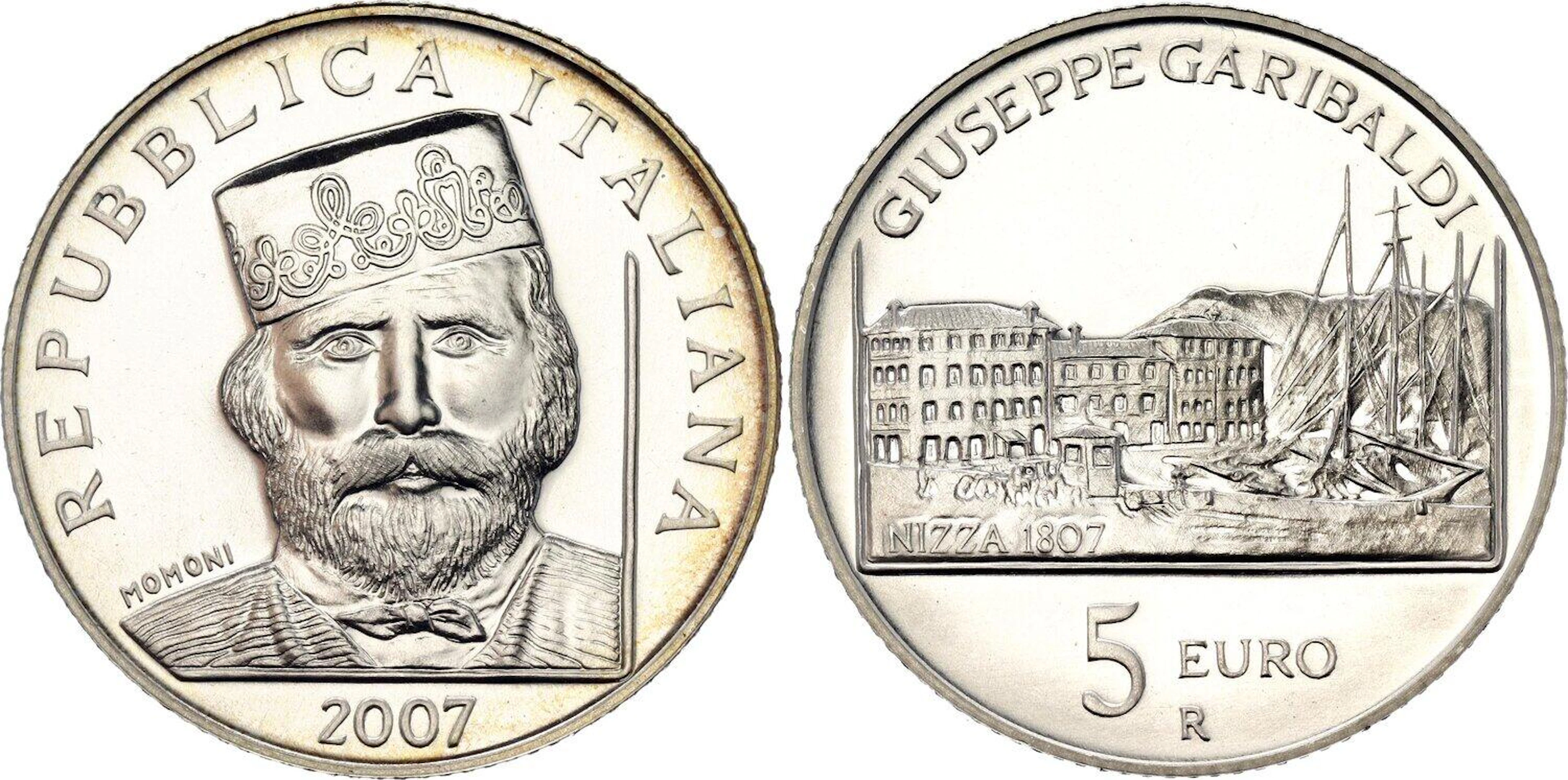 Italy 5 Euro 2007 R