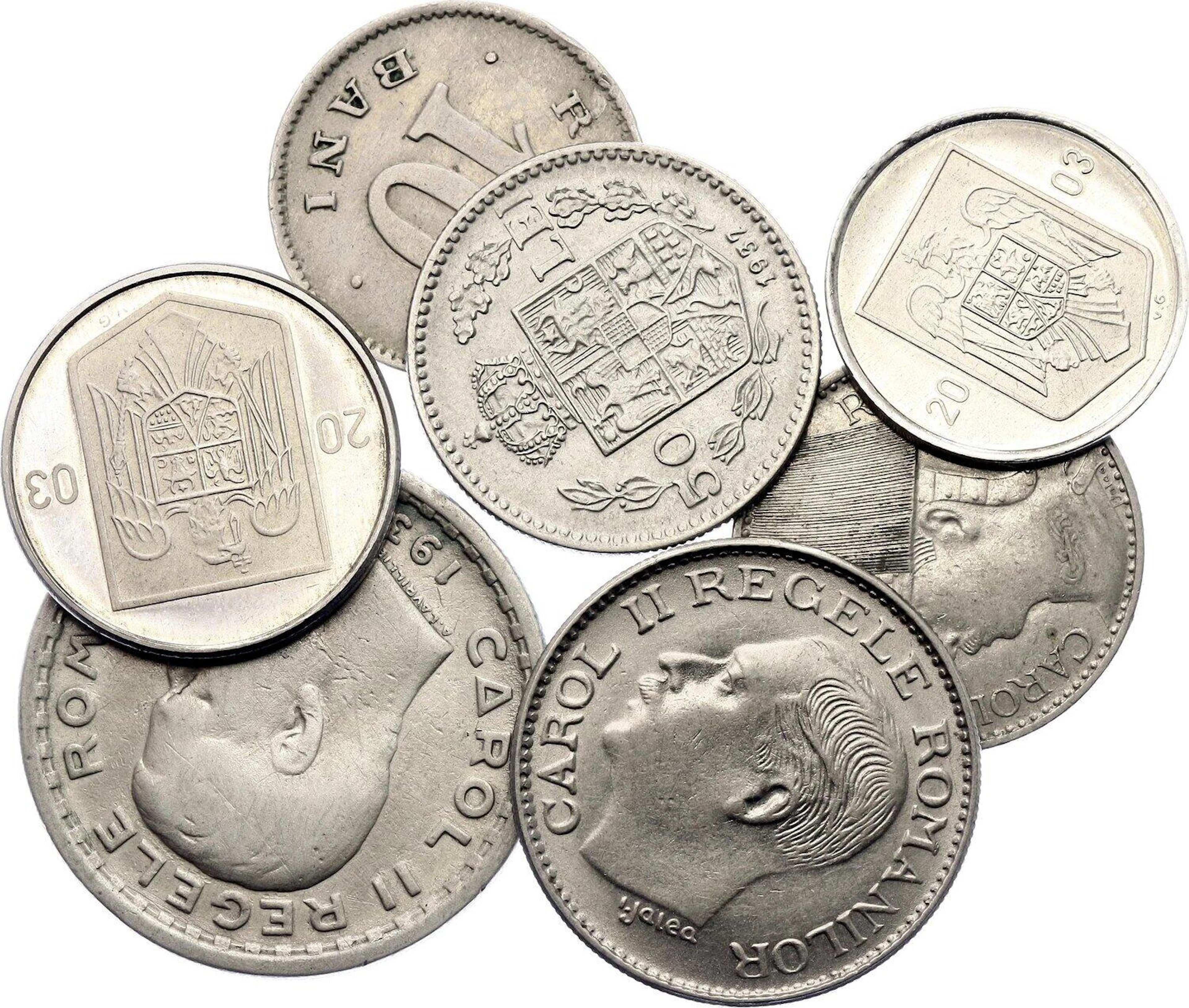 Romania Lot of 7 Coins 1900 - 2003