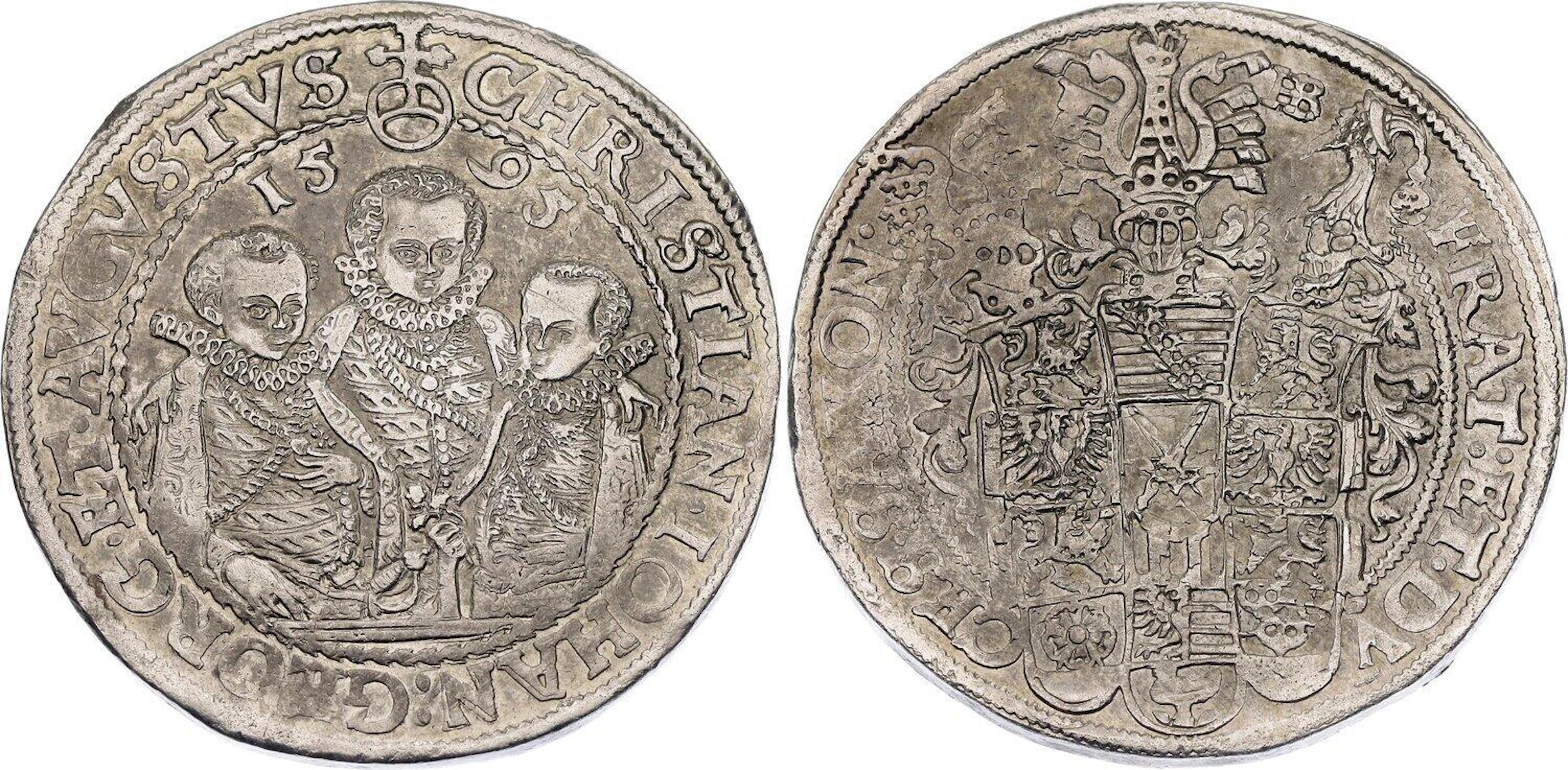 German States Saxony-Albertine 1 Taler 1595 HB