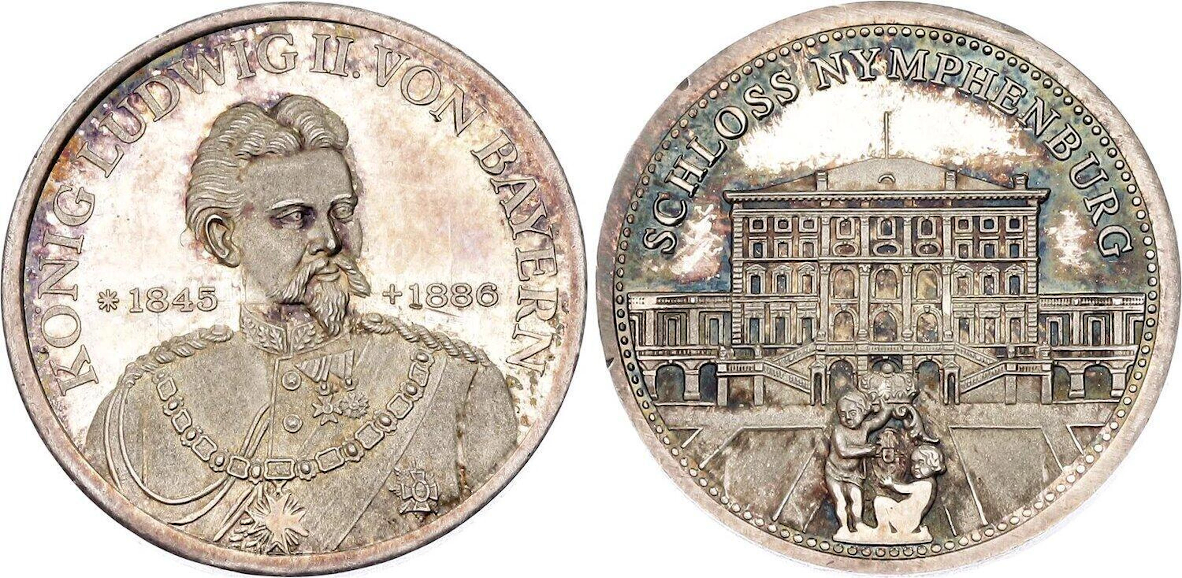 Germany - FRG Silver Medal "King Ludwig II of Bavaria" 20th Century