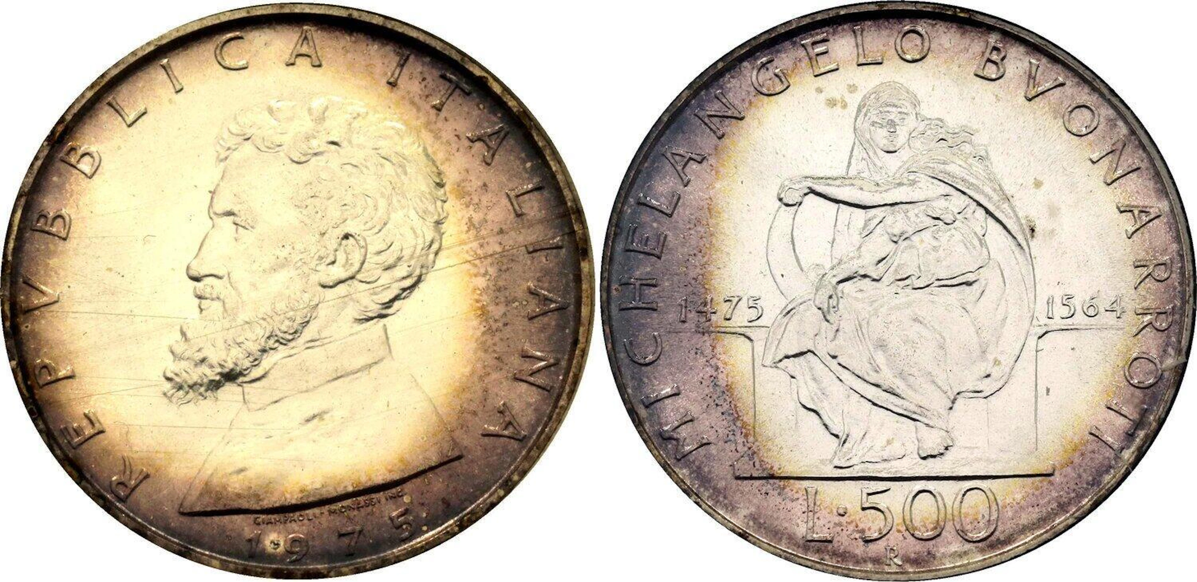 Italy 500 Lire 1975 R