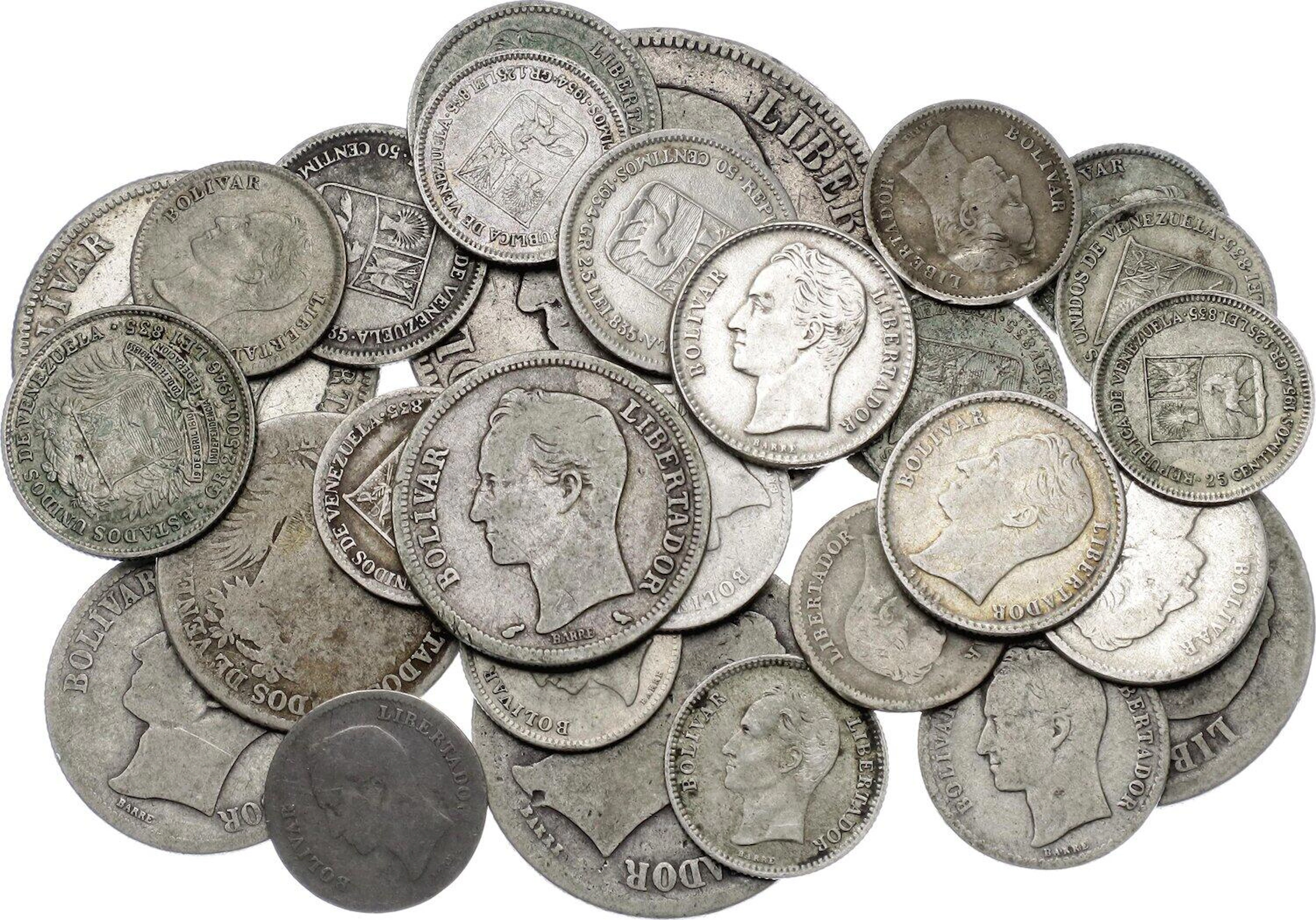 Venezuela Lot of 29 Coins 1903 - 1960