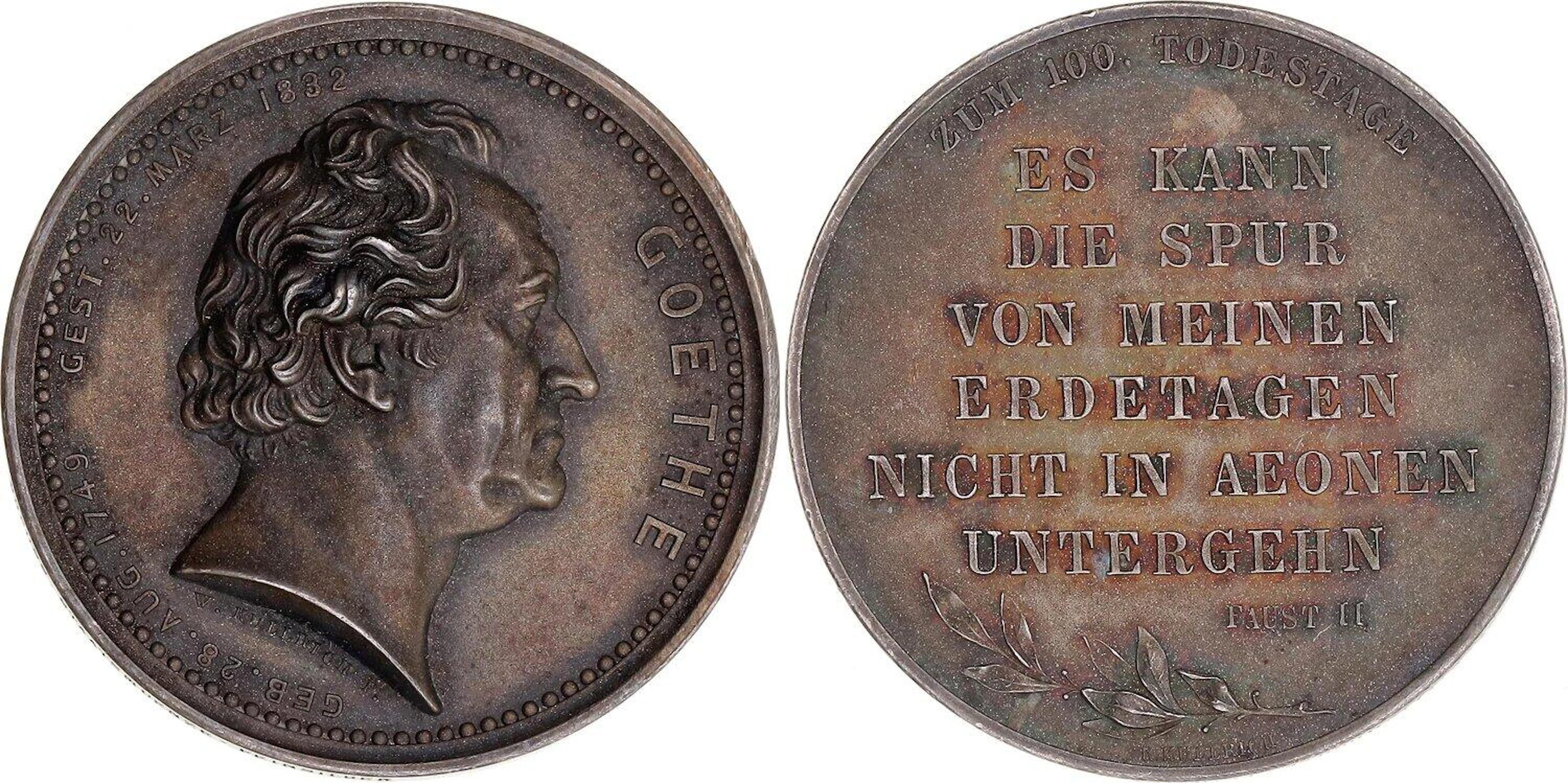 Germany - Weimar Republic Bronze Medal "100th Anniversary...