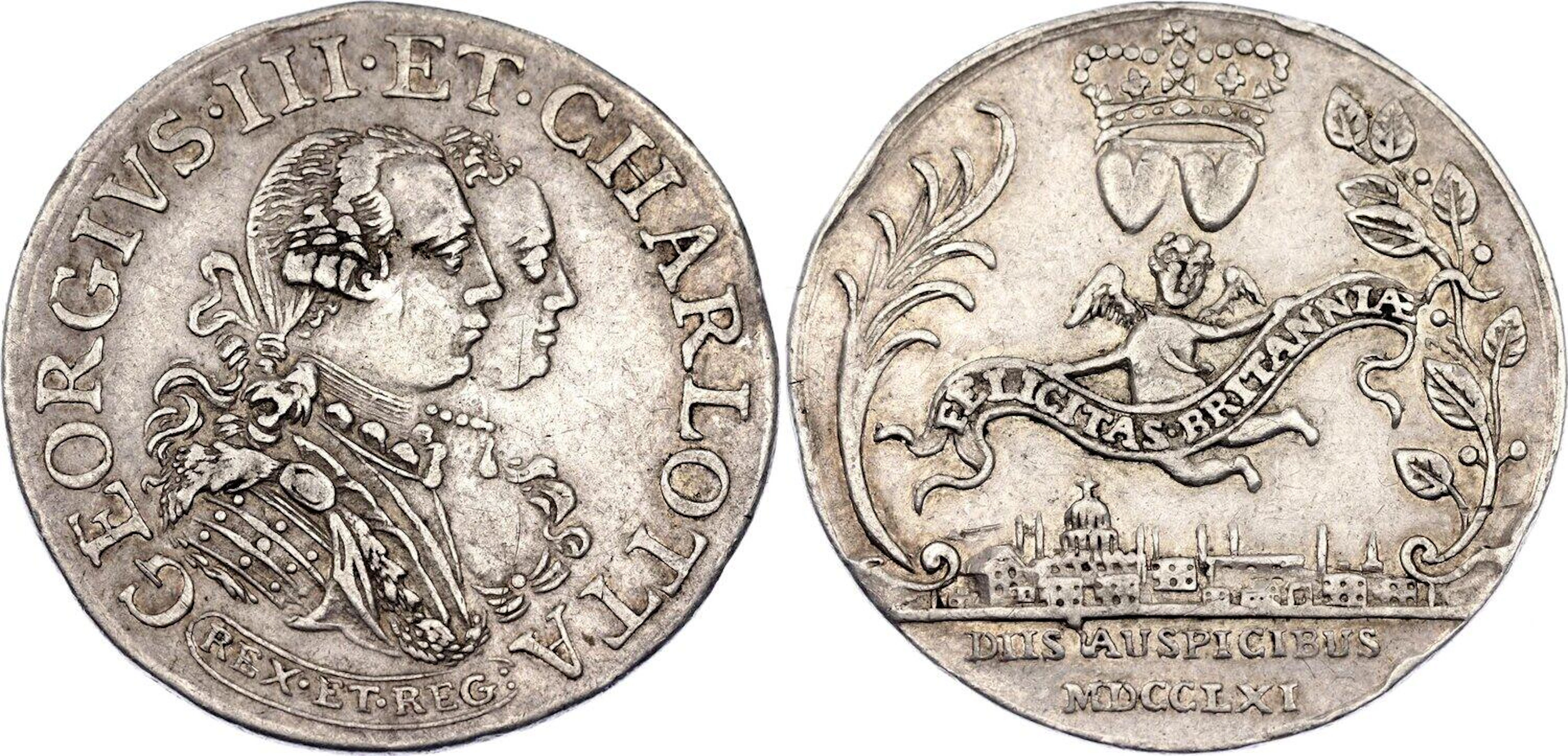 Great Britain Silver Medal Marriage with London City View 1761
