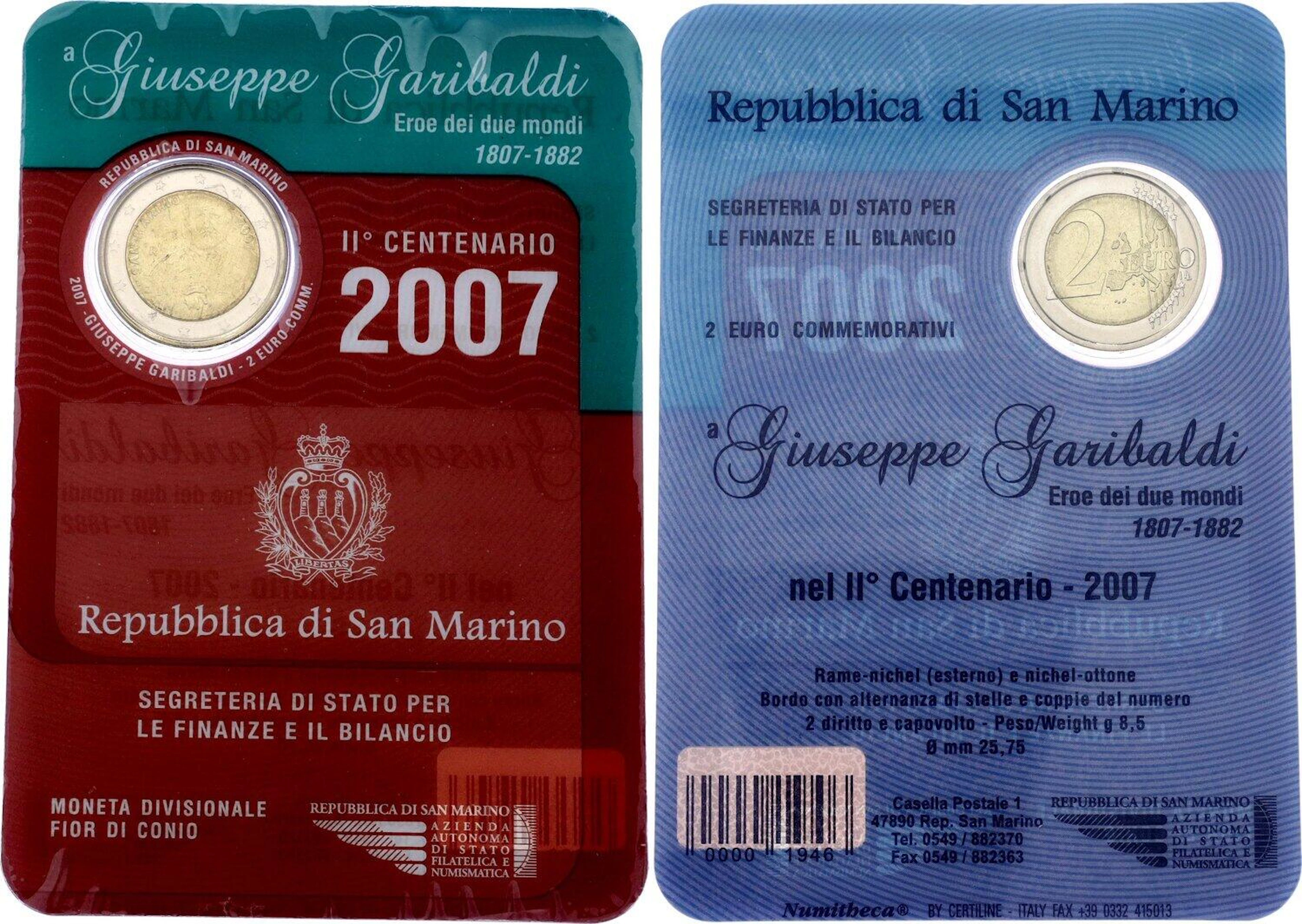 San Marino 2 Euro 2007 R