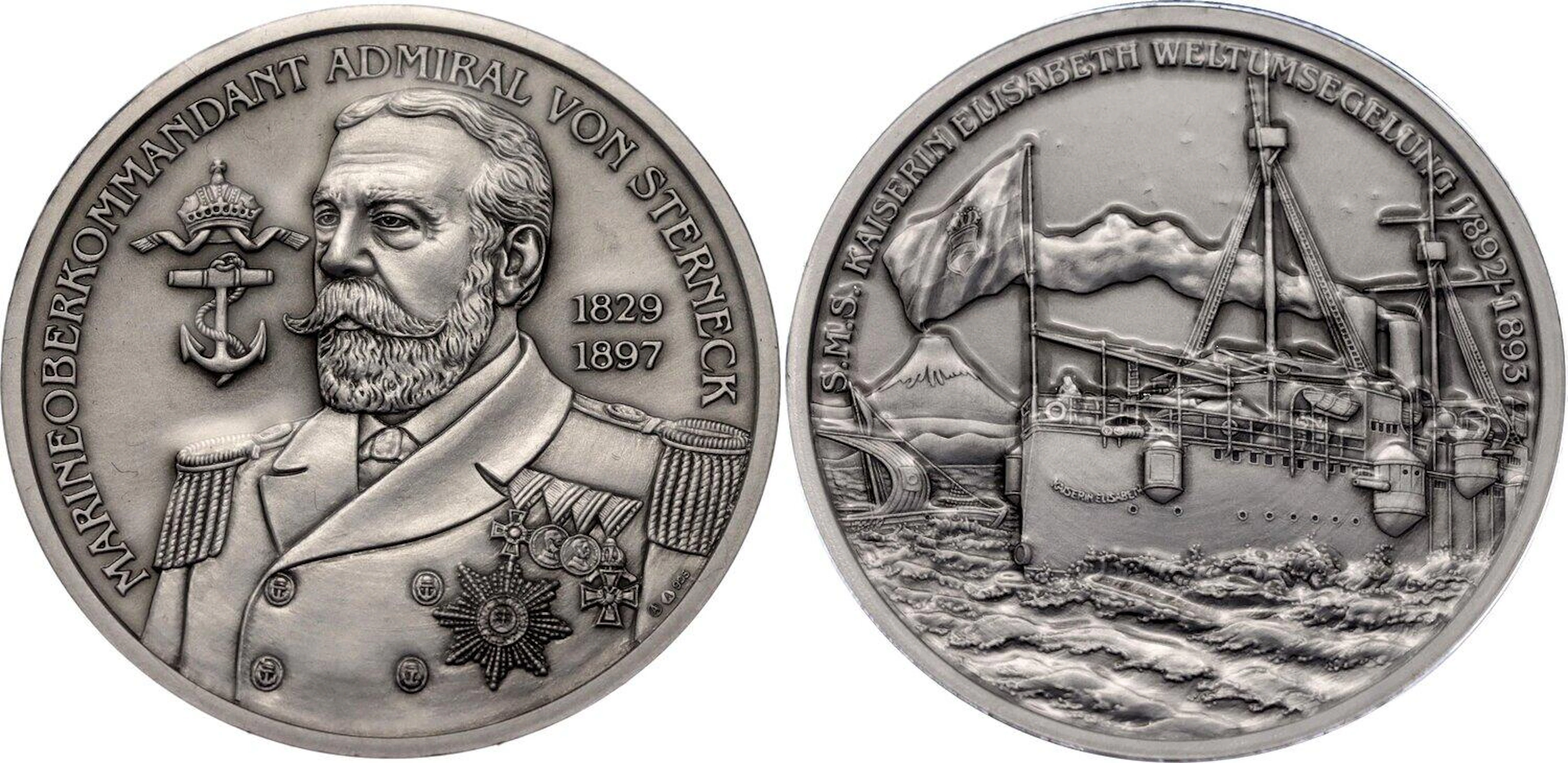Austria Silver Medal "Der Kaisers Schiffe: Admiral von...
