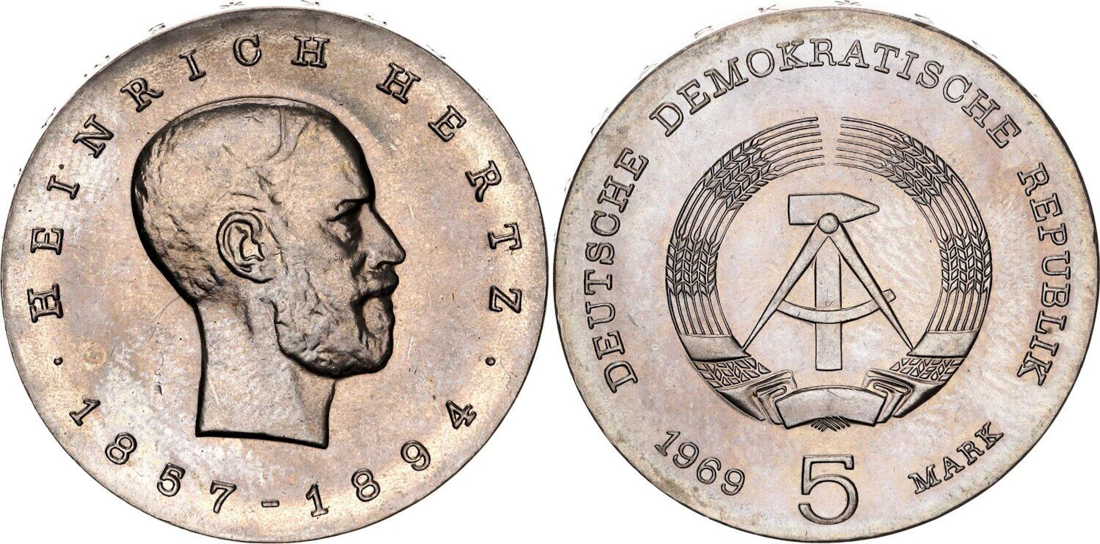 Germany - DDR 5 Mark 1969