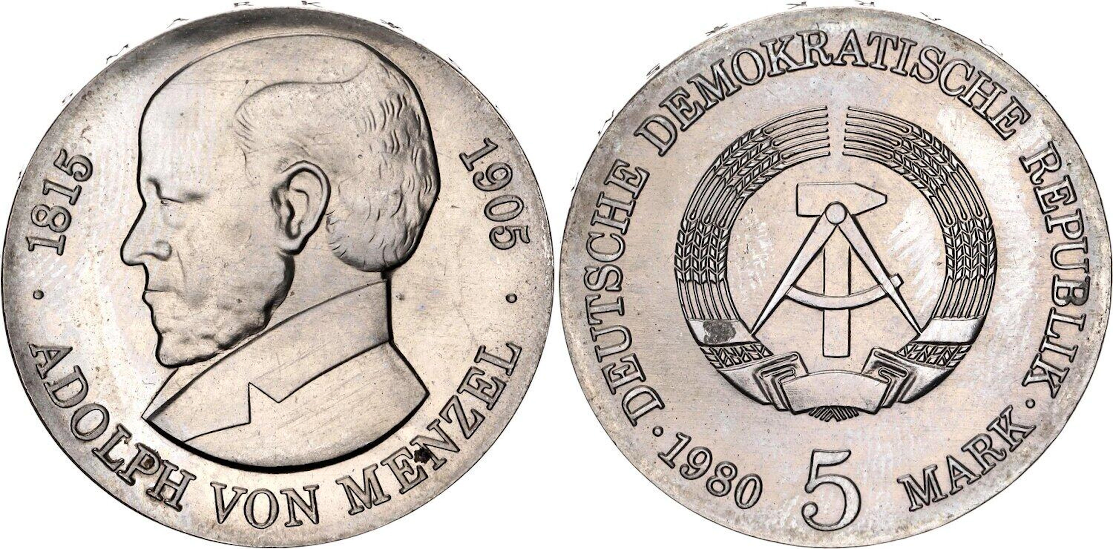 Germany - DDR 5 Mark 1980