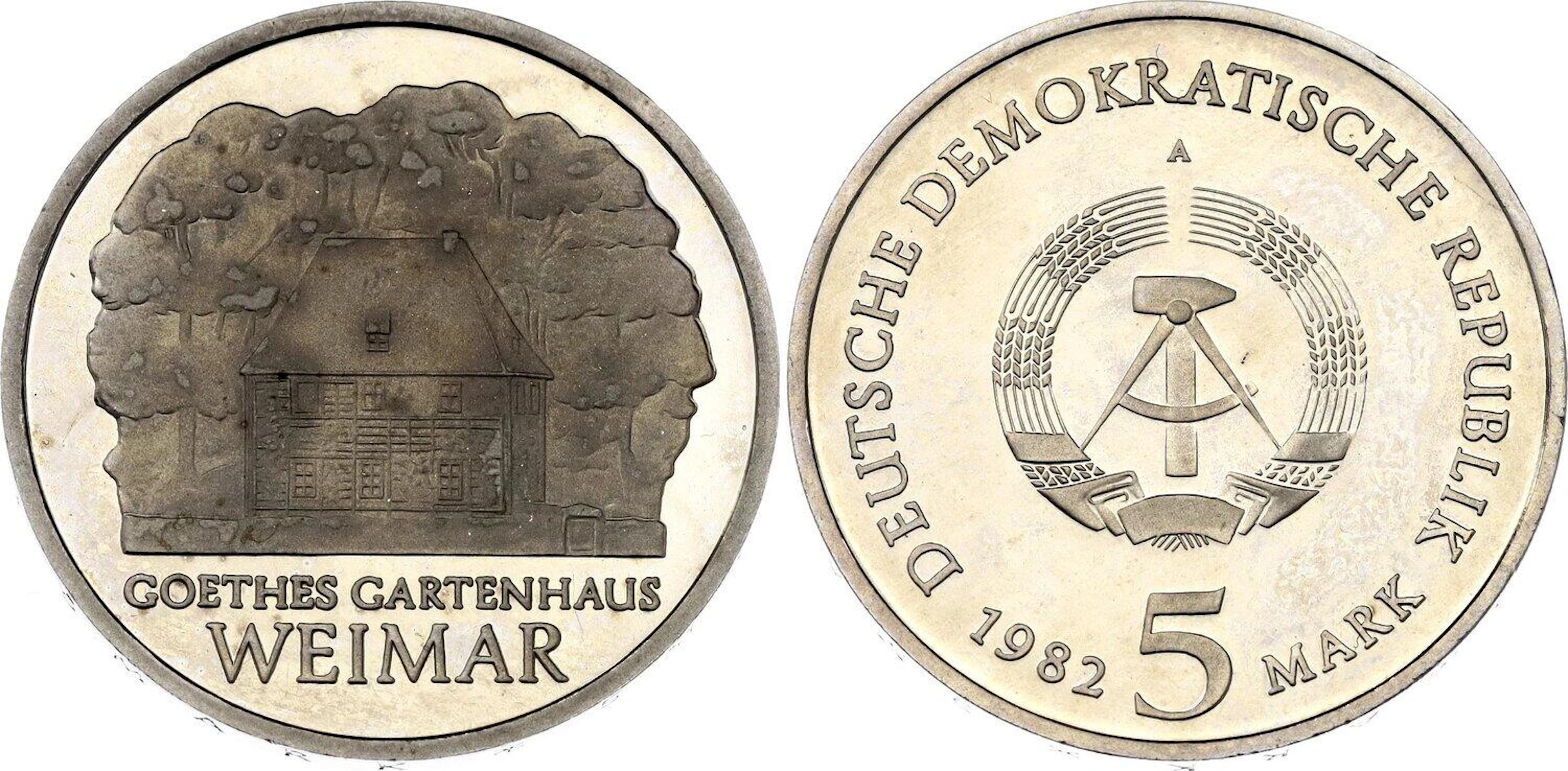 Germany - DDR 5 Mark 1982 A