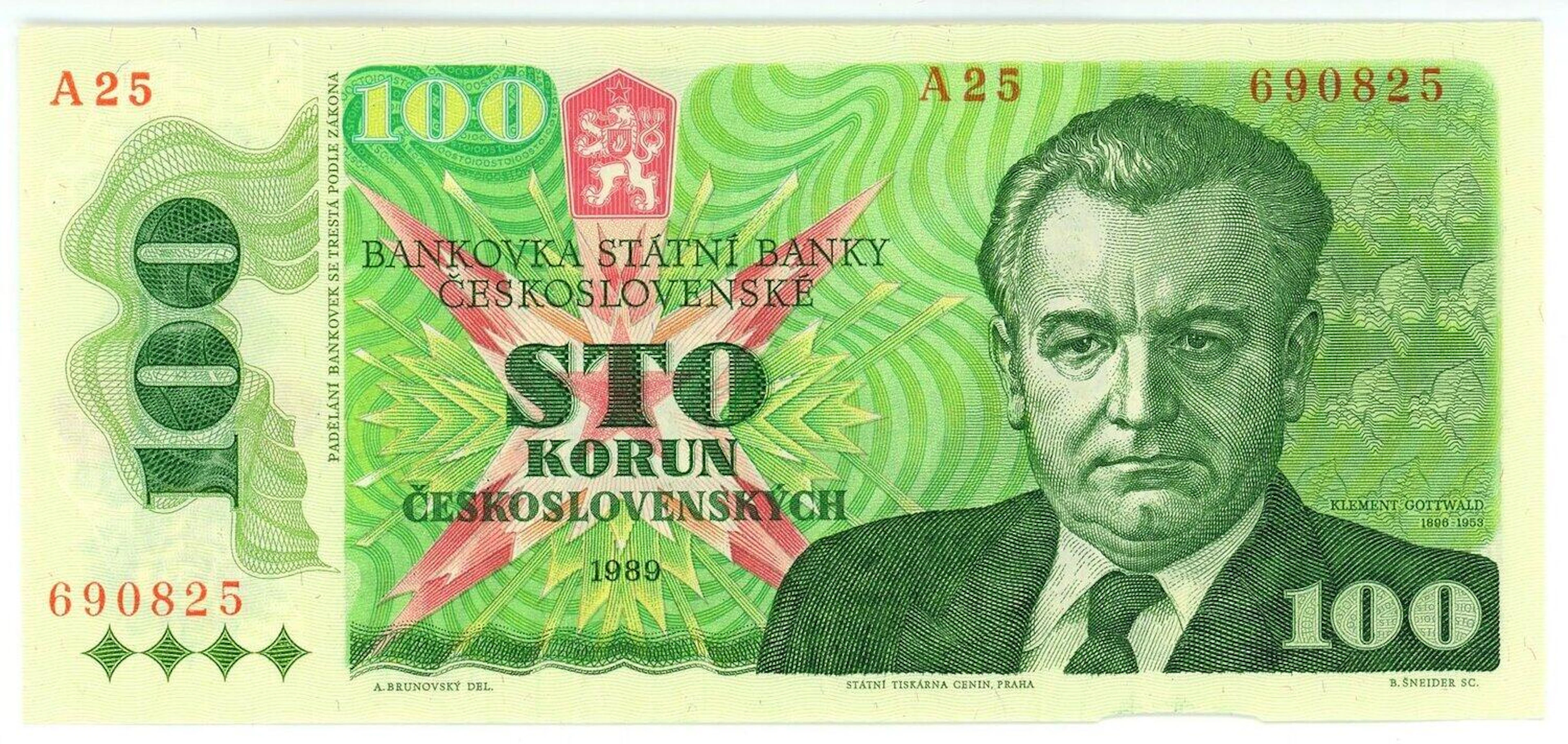 Czechoslovakia 100 Korun 1989