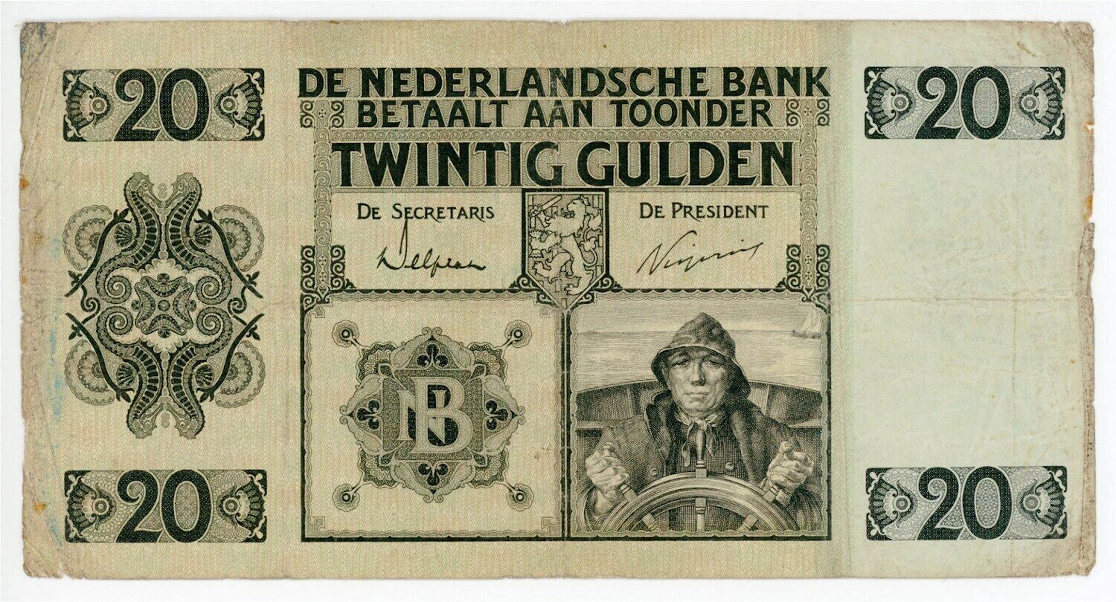etherlands 20 Gulden 1931