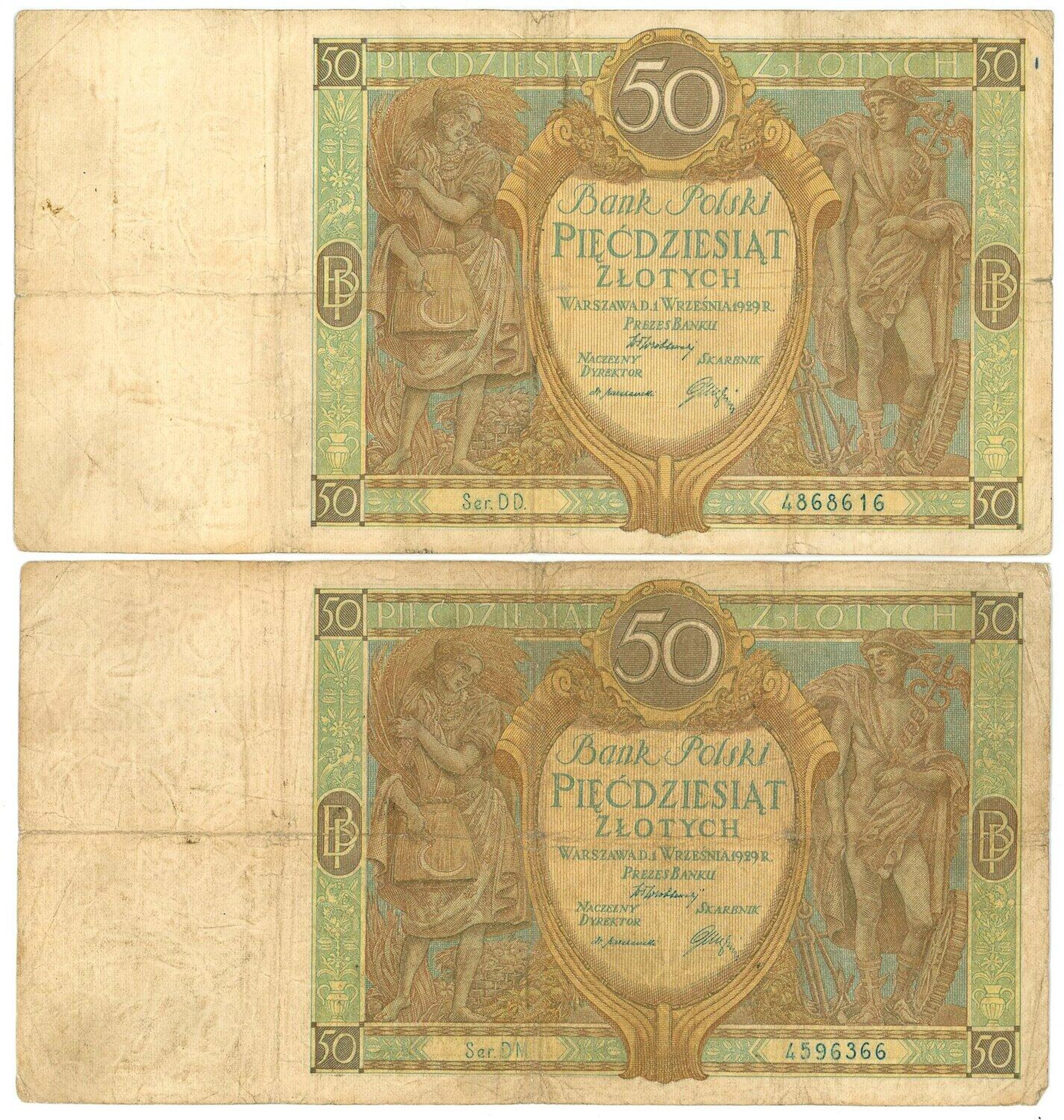 Poland 2 x 50 Zlotych 1929