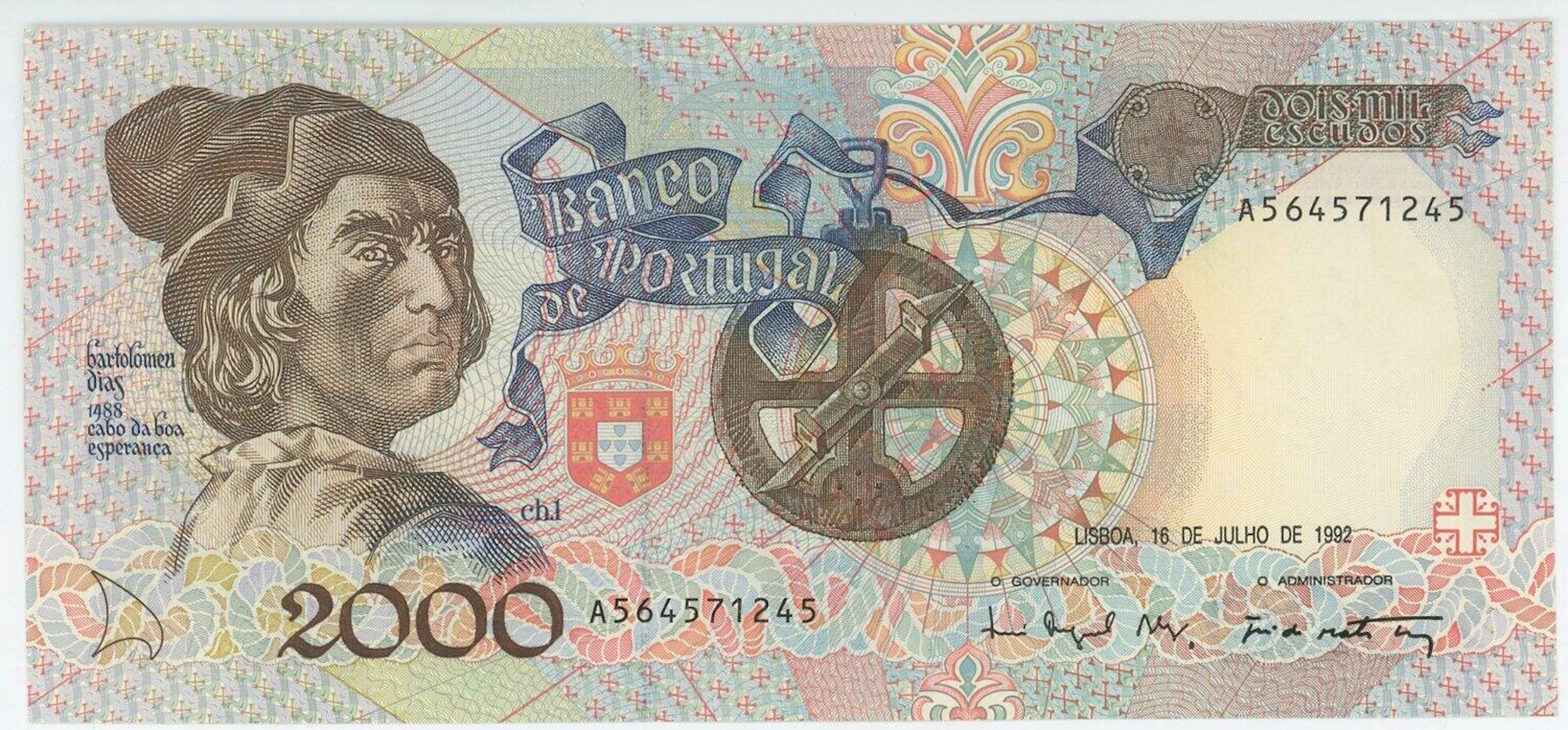 Portugal 2000 Escudos 1992