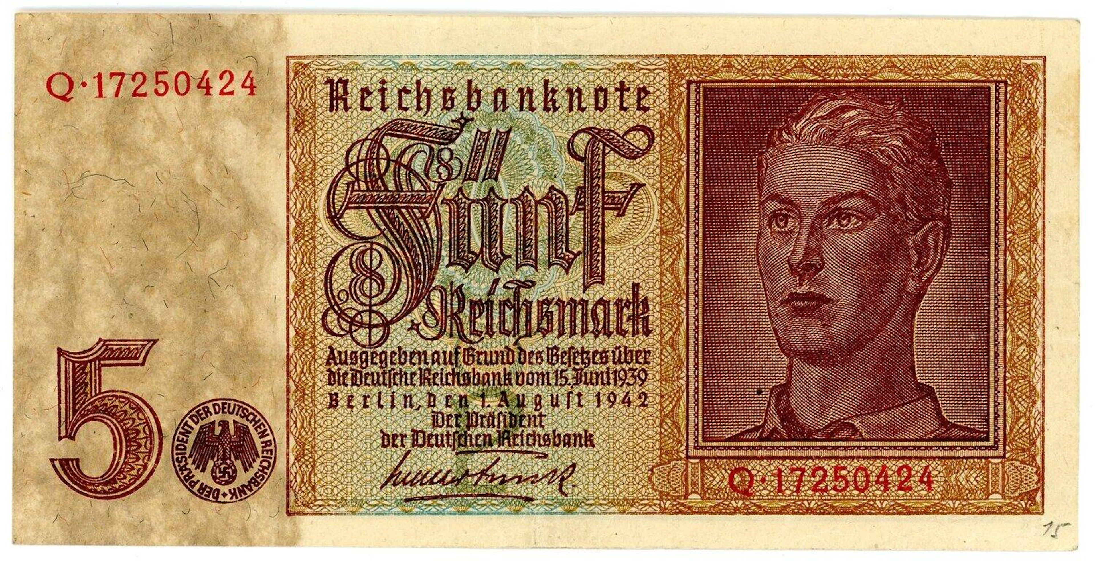Germany - Third Reich 5 Reichsmark 1942