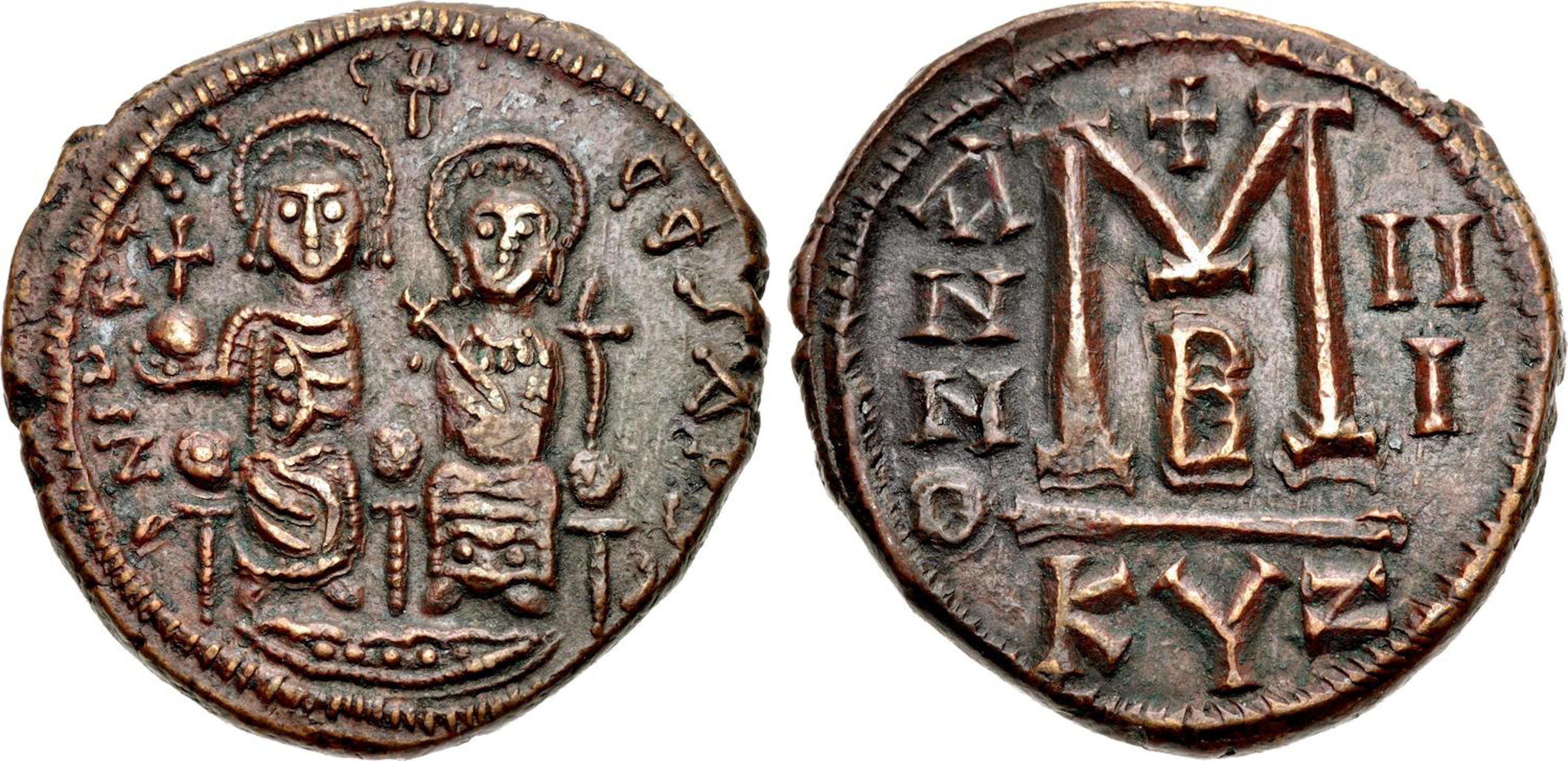 Justin II, with Sophia.