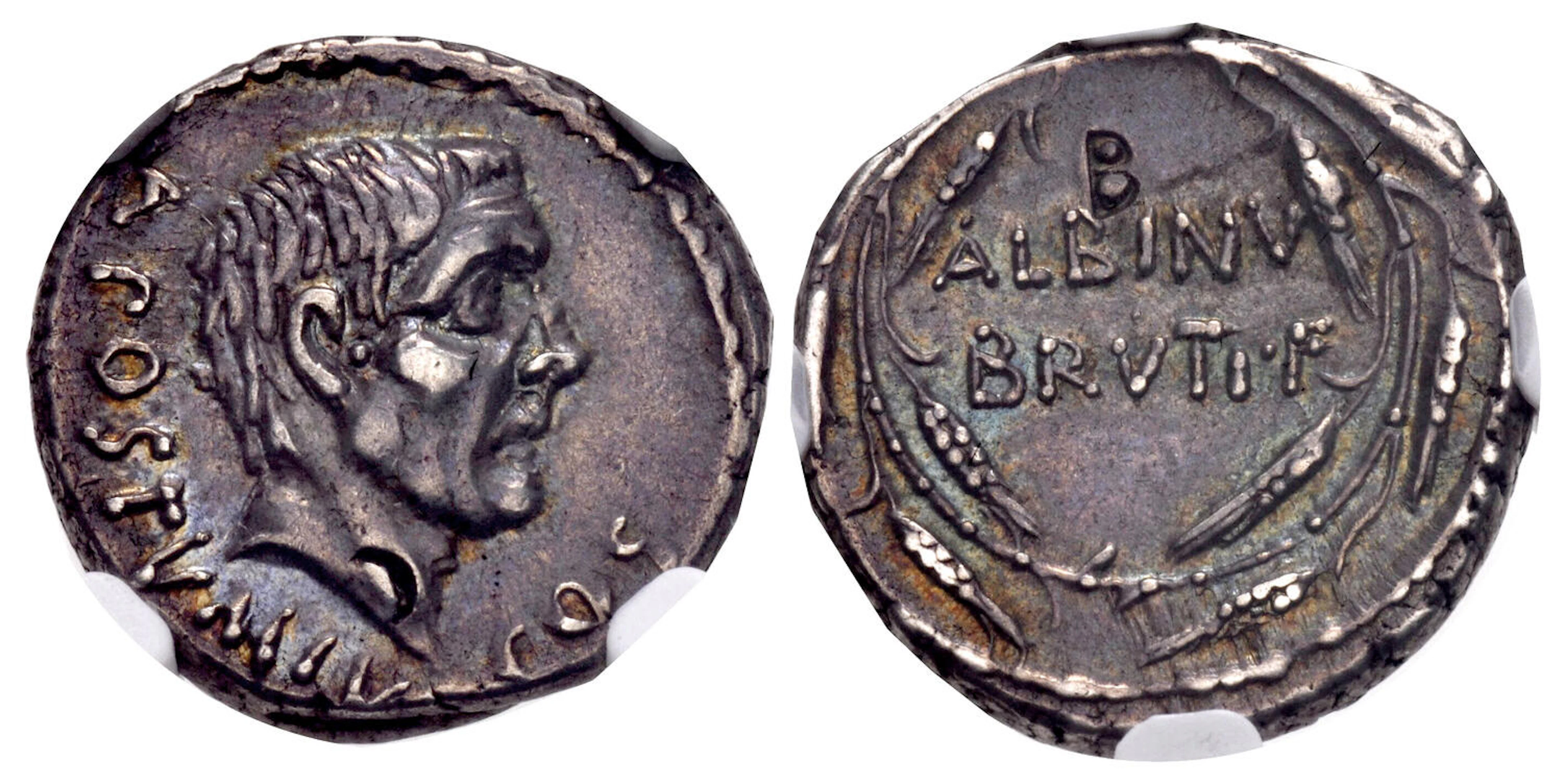 Moneyer issues of Imperatorial Rome. Albinus Bruti f.
