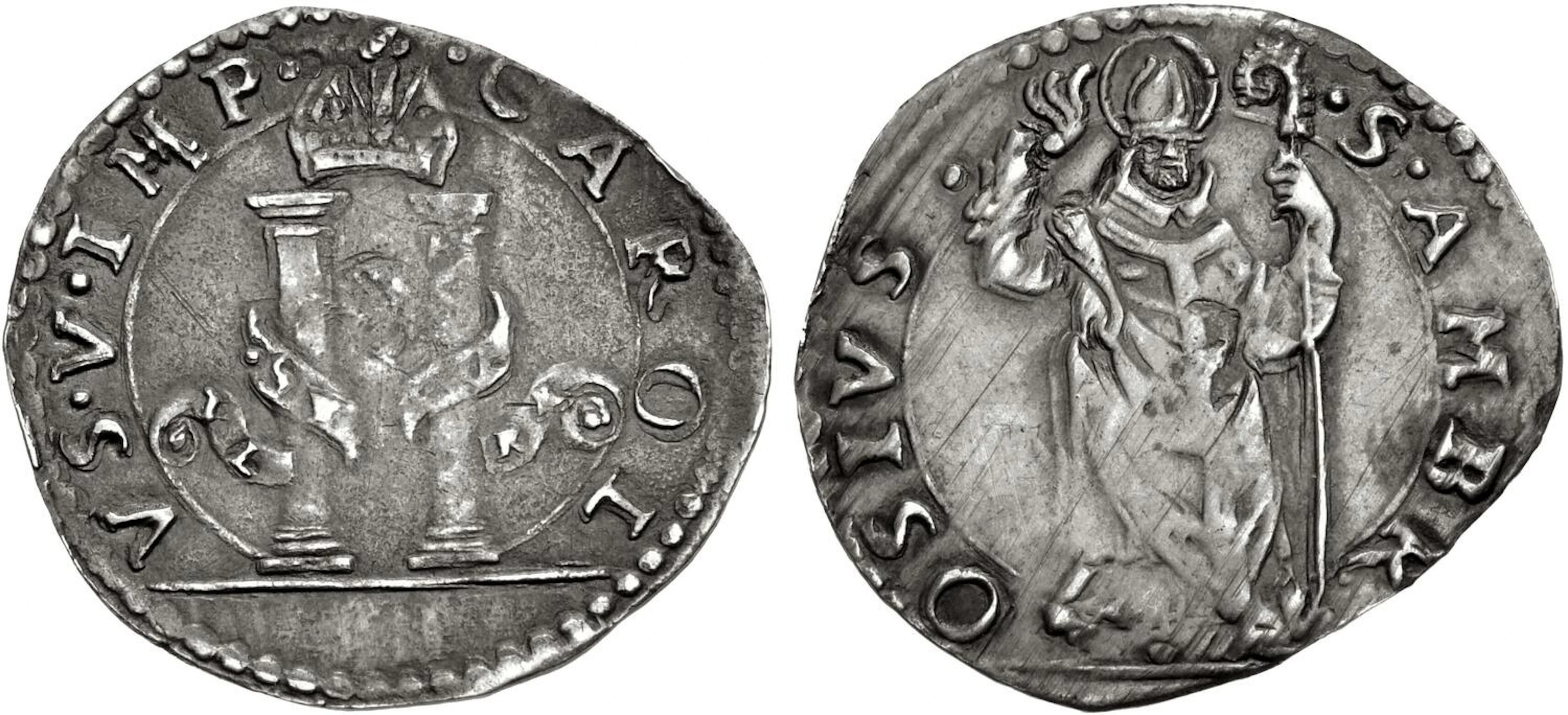 ITALY, Milano (Duchi). Carlo I di Spagna (Carlo V, Sacro Romano Impero).