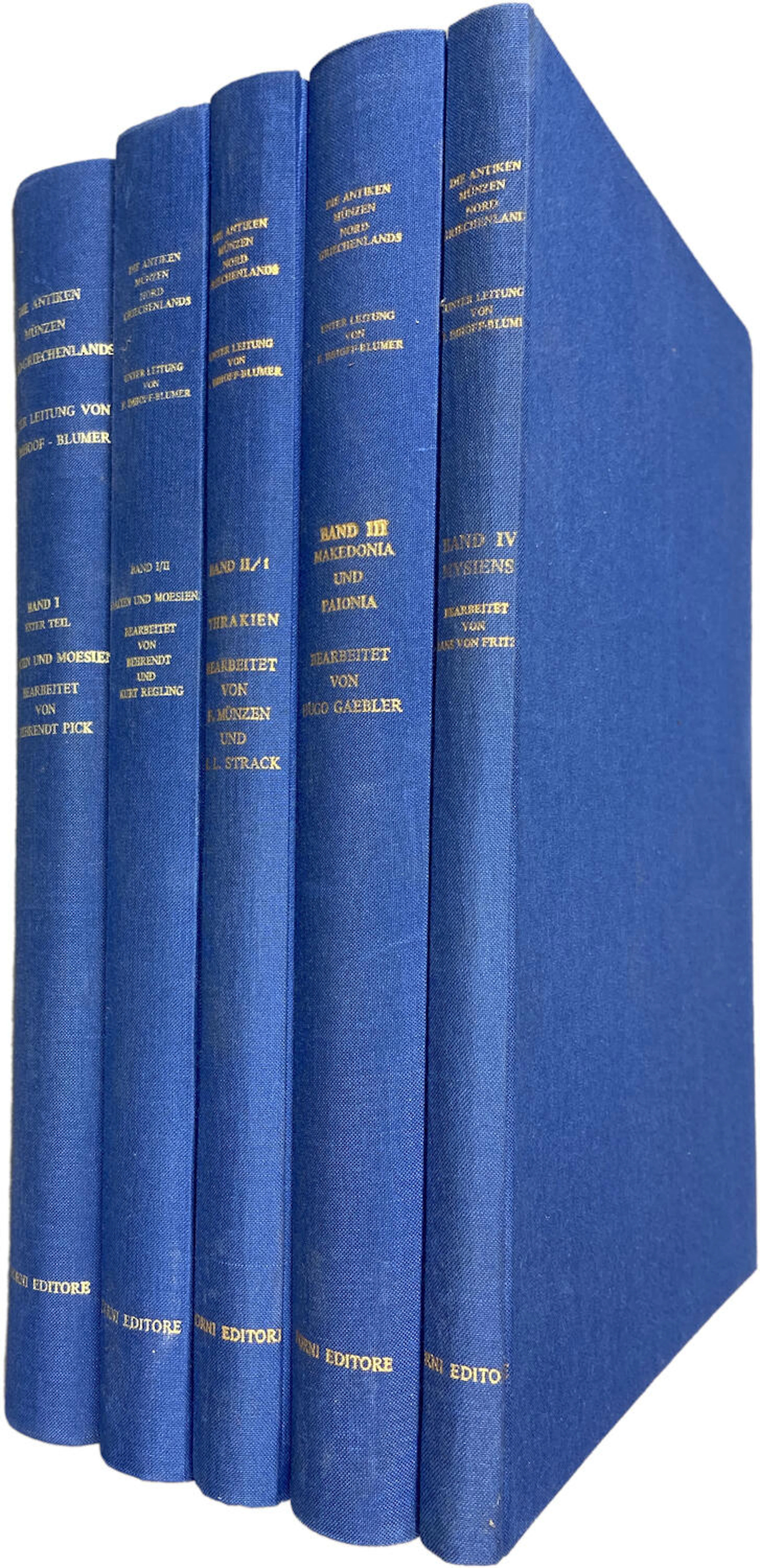 Die Antiken Münzen Nord-Griechenlands, Parts 1-4 complete