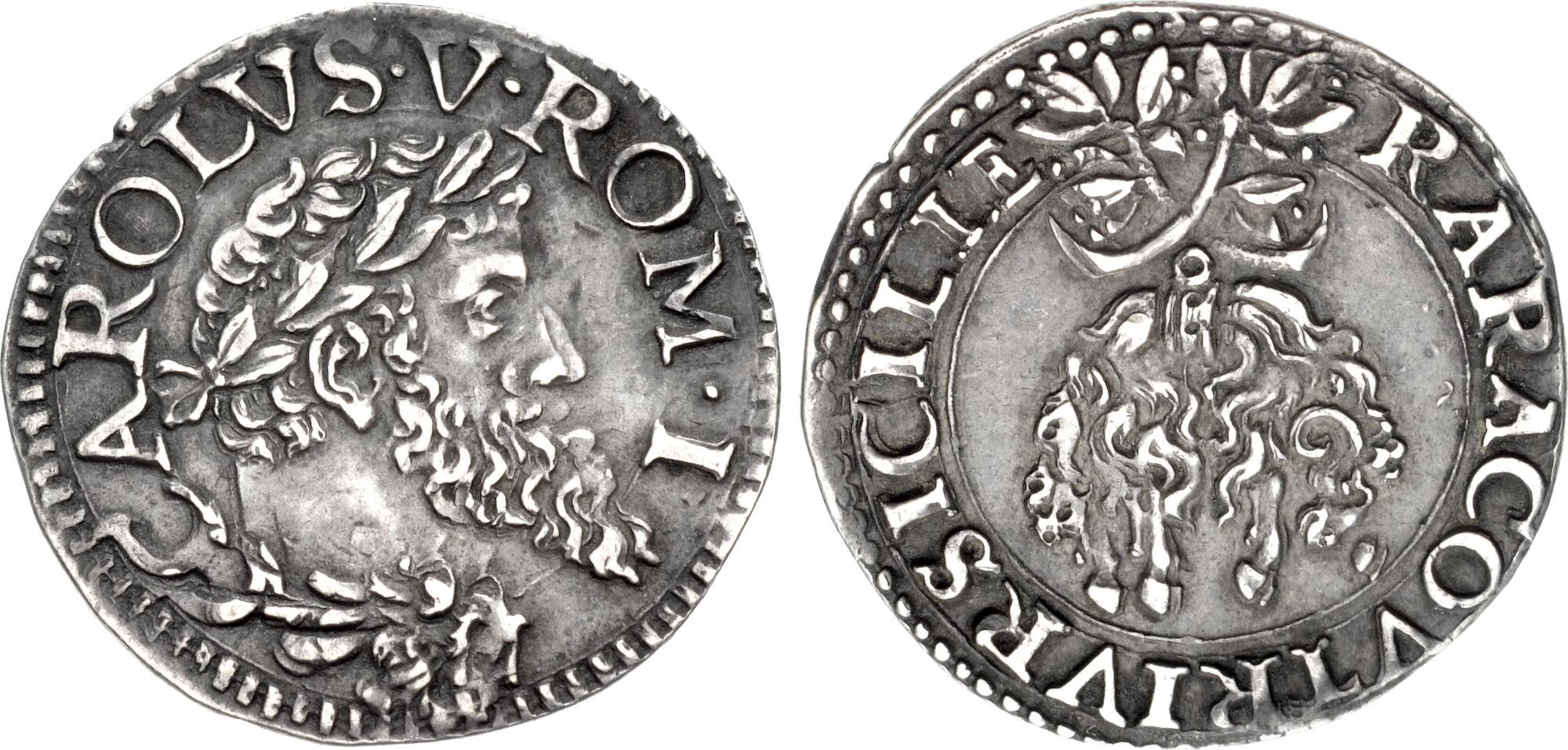 ITALY, Napoli (Kingdom). Carlo I di Spagna (Carlo V, Sacro Romano Impero).
