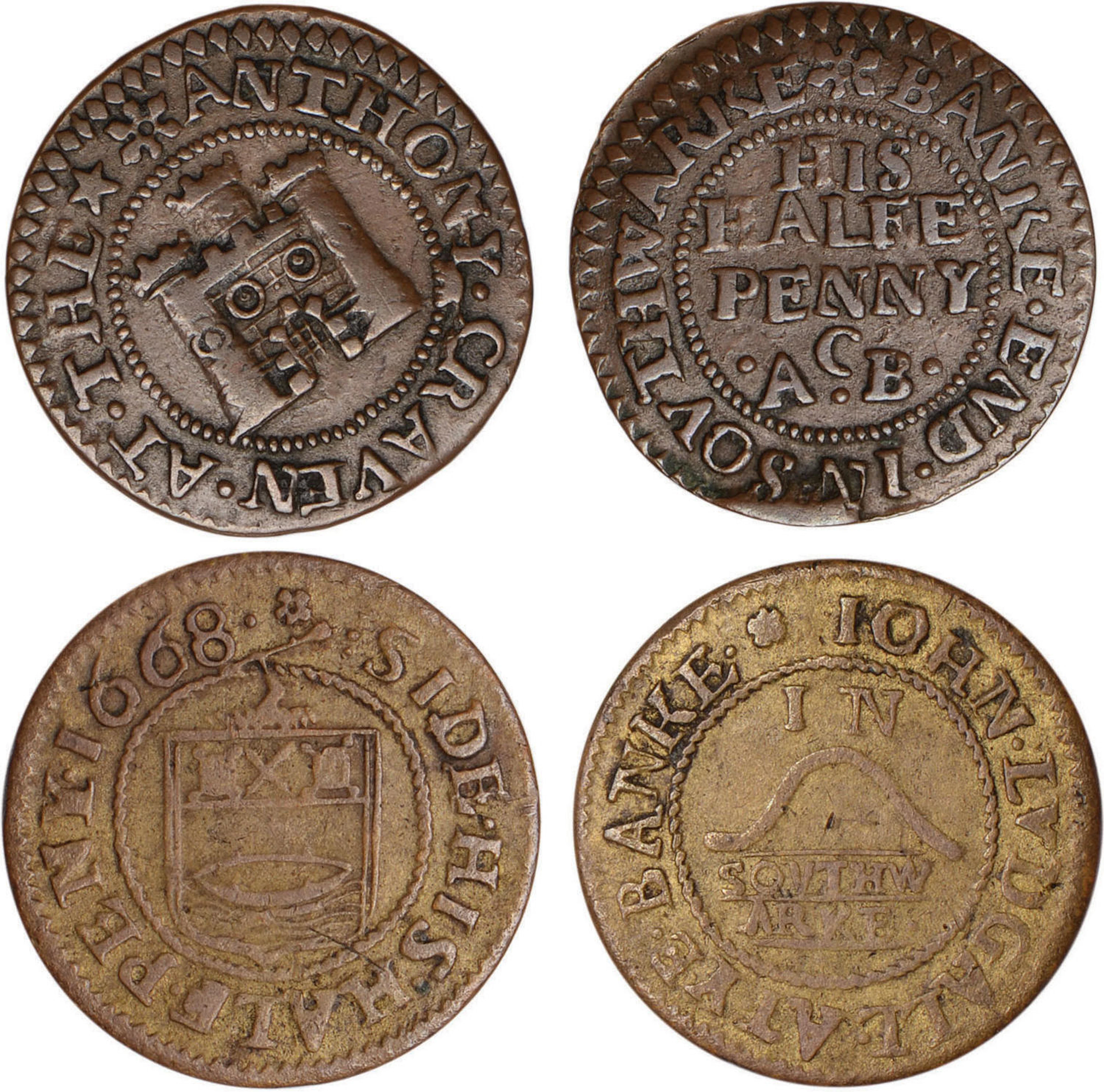 Tokens, British, Southwark, Bank End