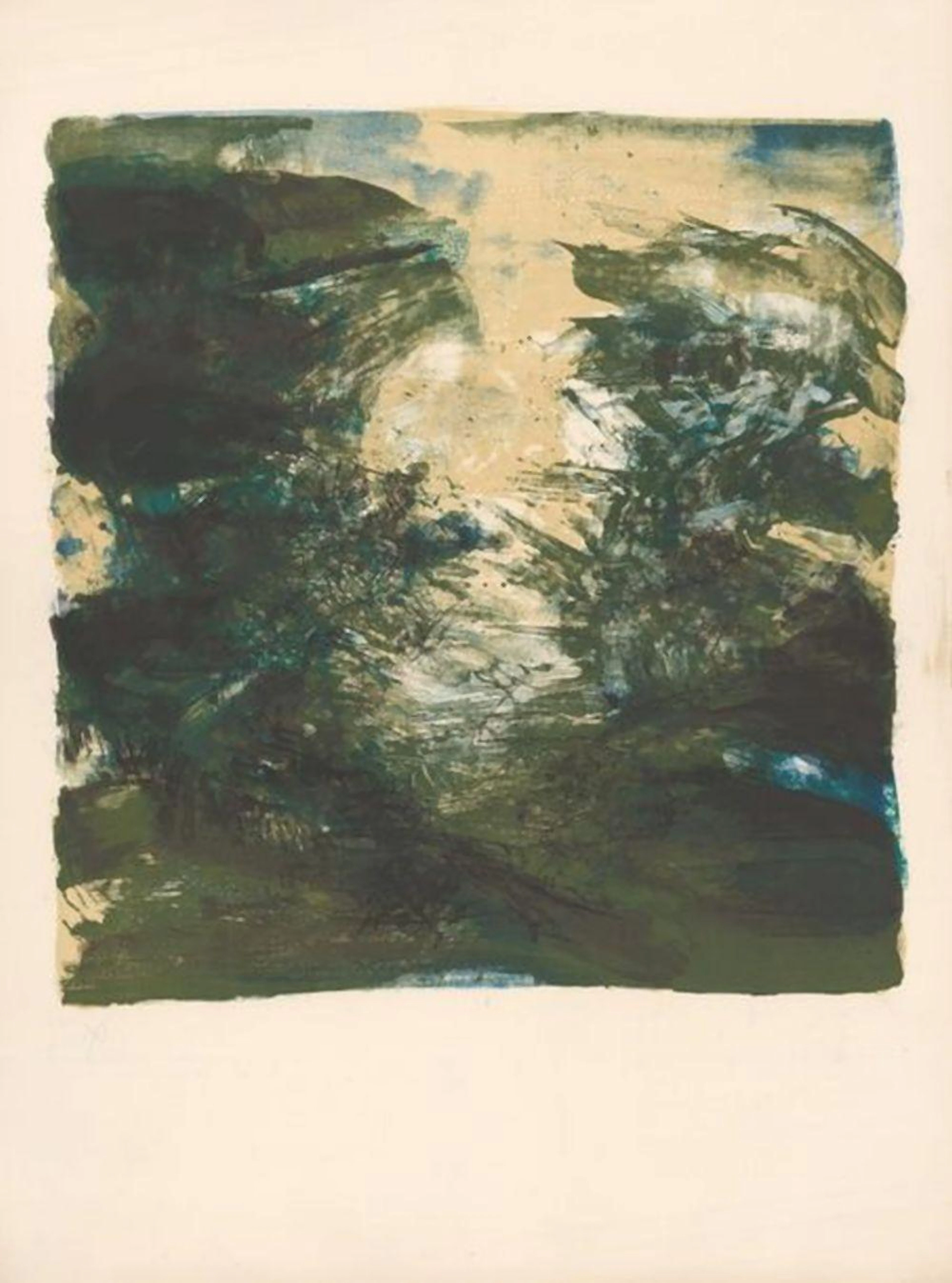 Zao Wou-Ki (1920-2013) - Composition 206