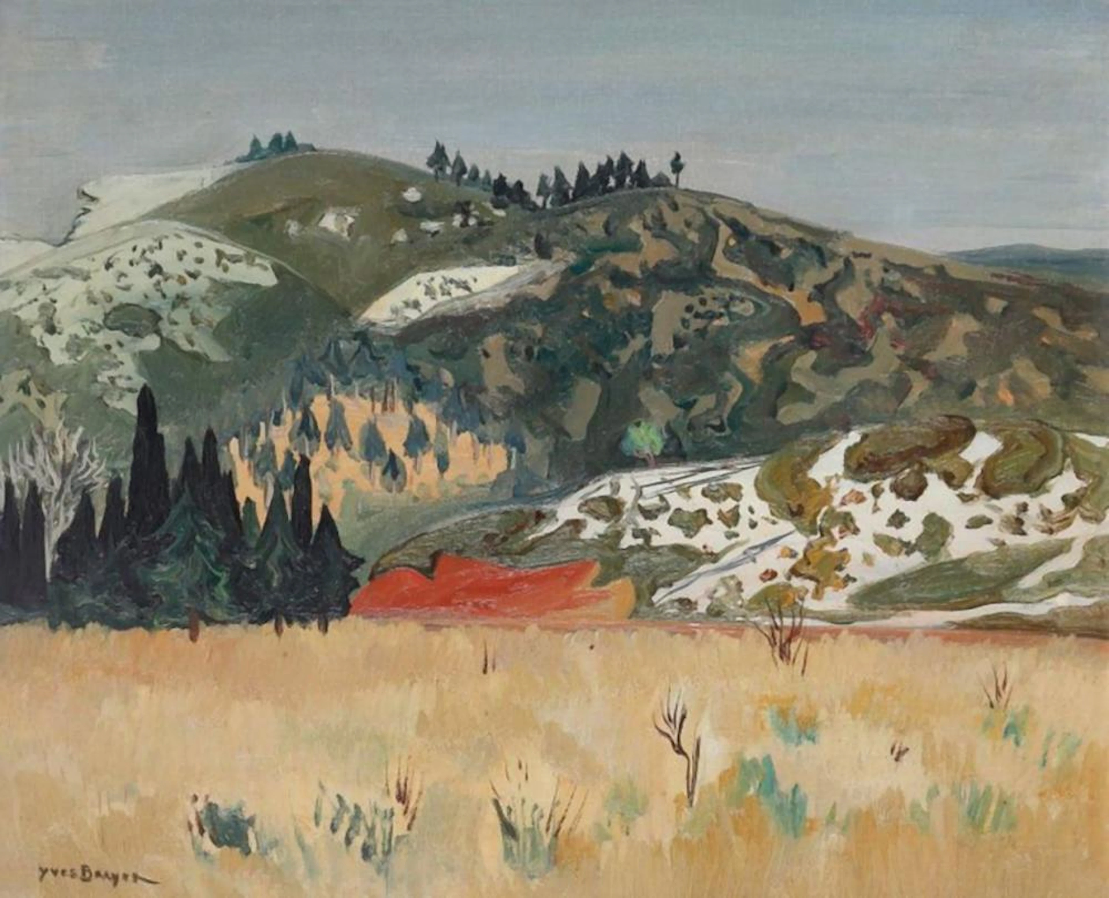 Yves Brayer (1907-1990) - Paysage des Alpilles