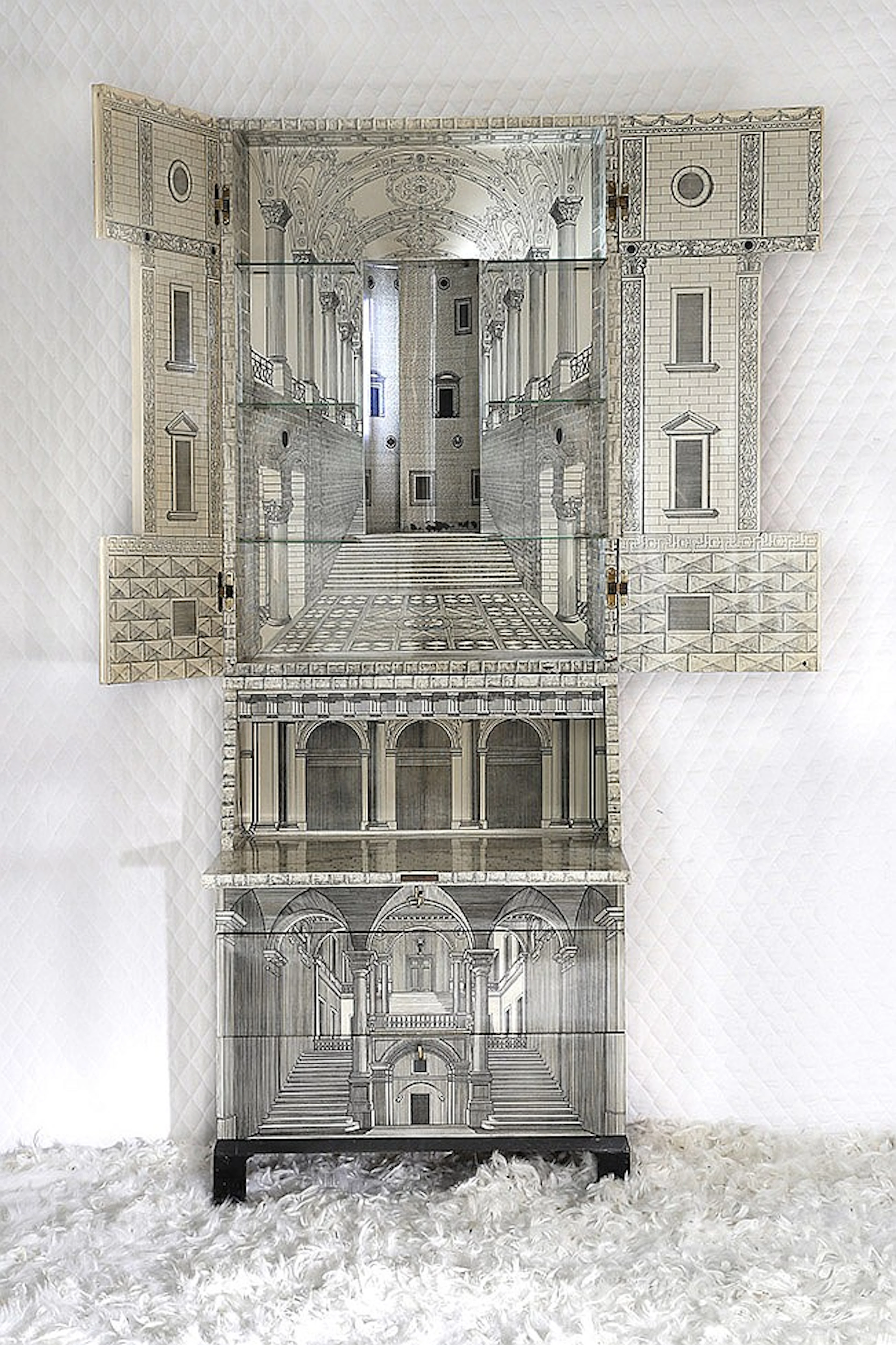Piero Fornasetti (1913-1988) Trumeau Architettura circa 1960