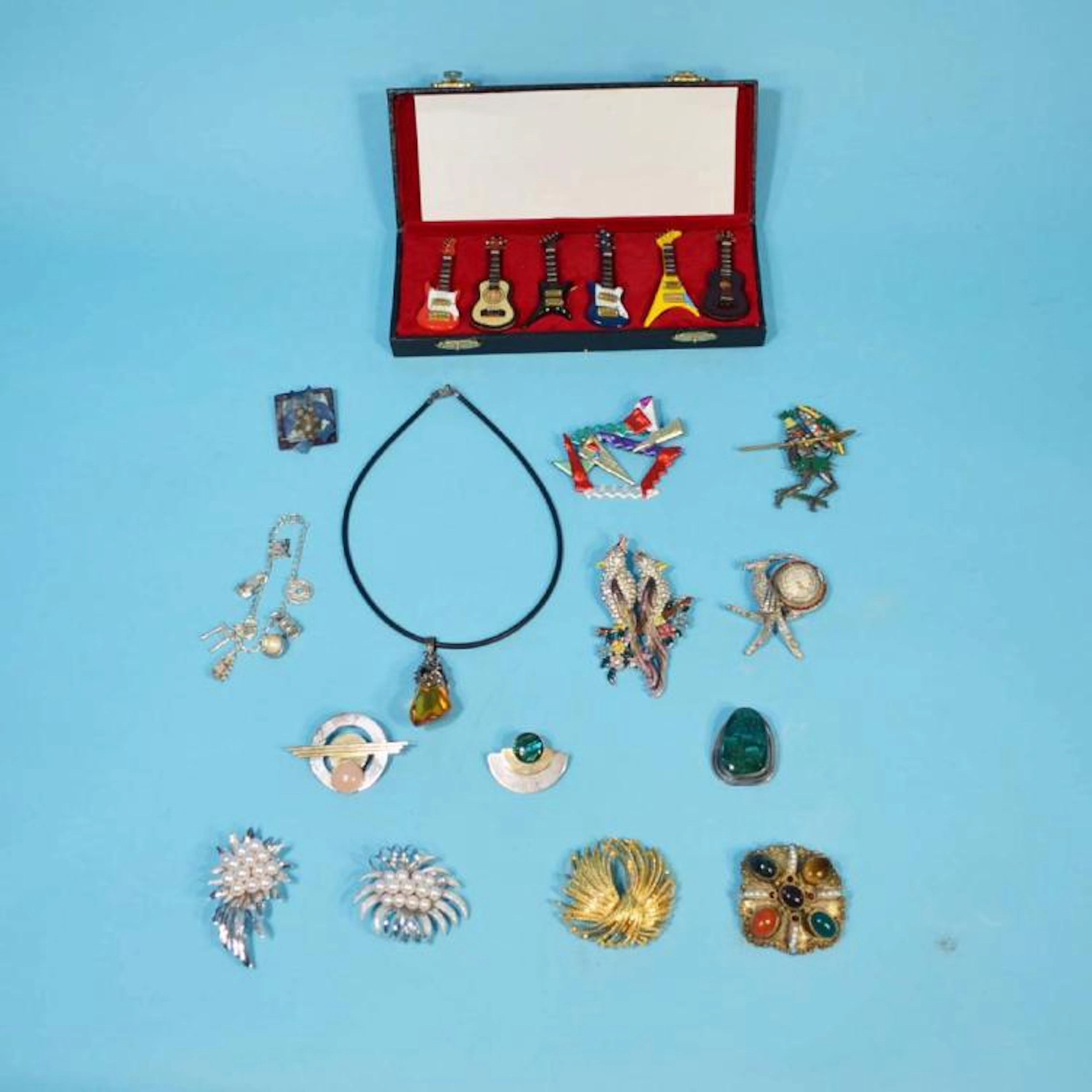 Eclectic Lot of Costume Jewelry (Sterling, Unusual