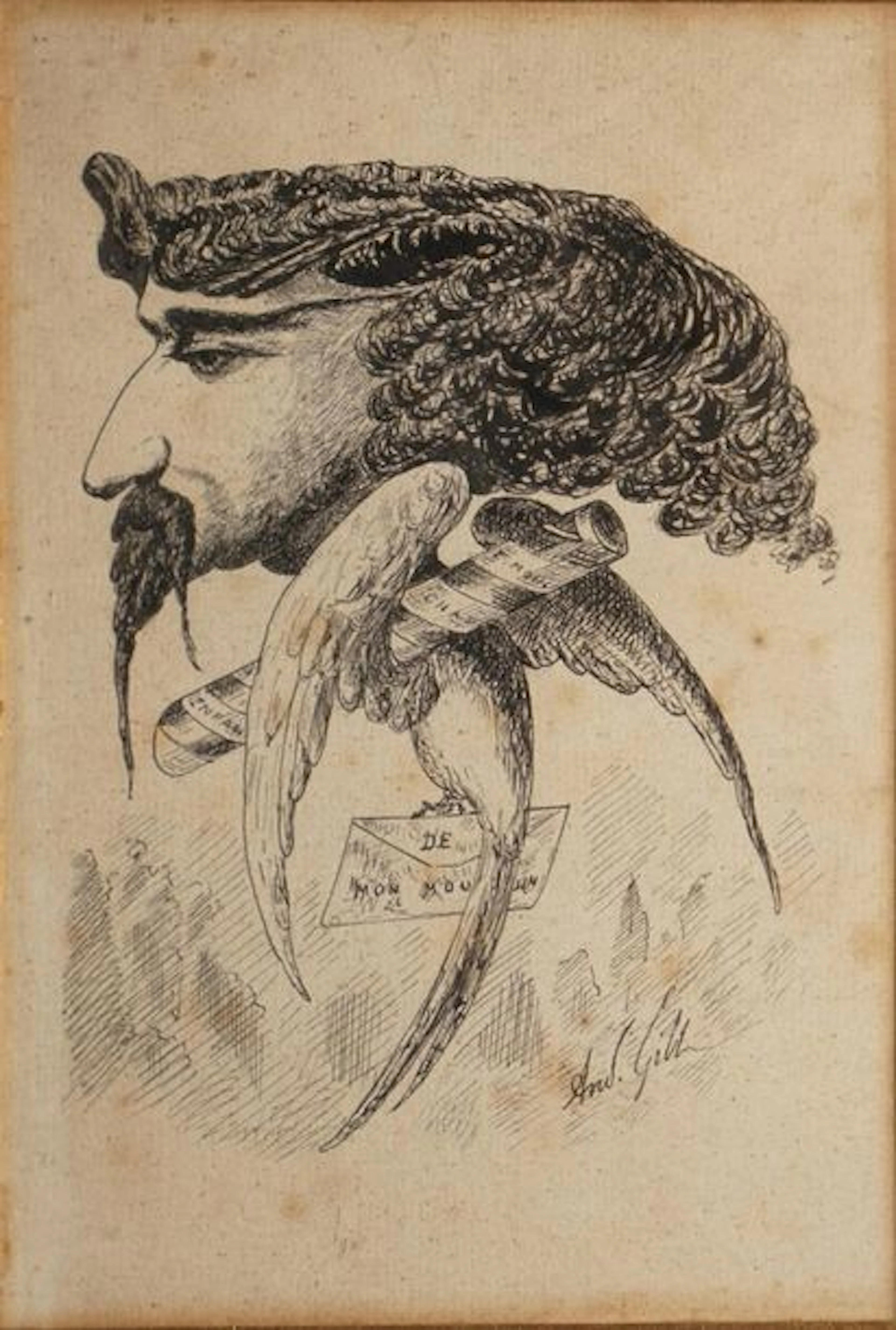 GILL André, 1840-1885, Caricature d'Alphonse... - Lot 110 - Rossini