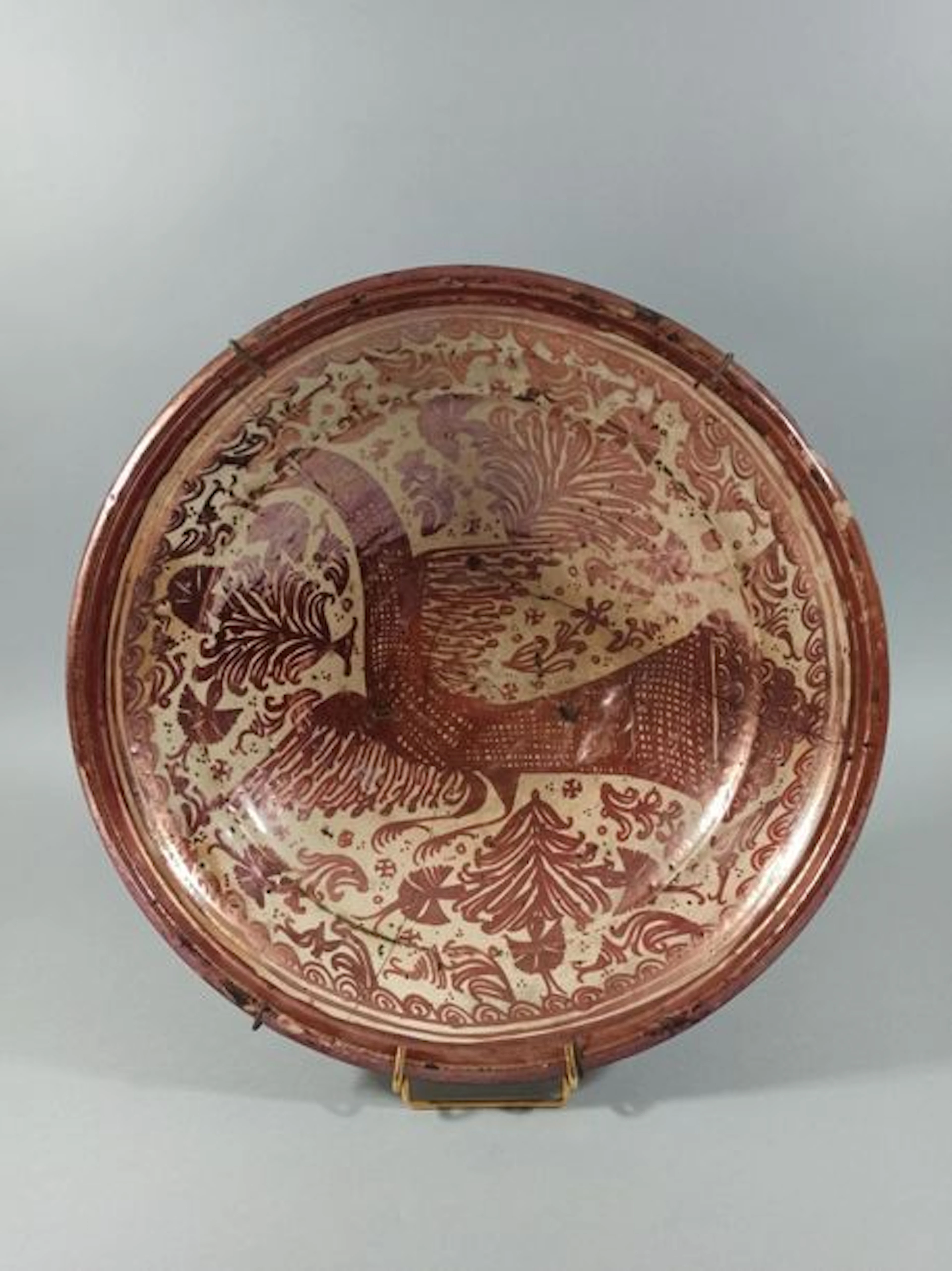 ESPAGNE MANISES XVIIIeme SIECLE Plat hispano-mauresque... - Lot 276 - Rossini