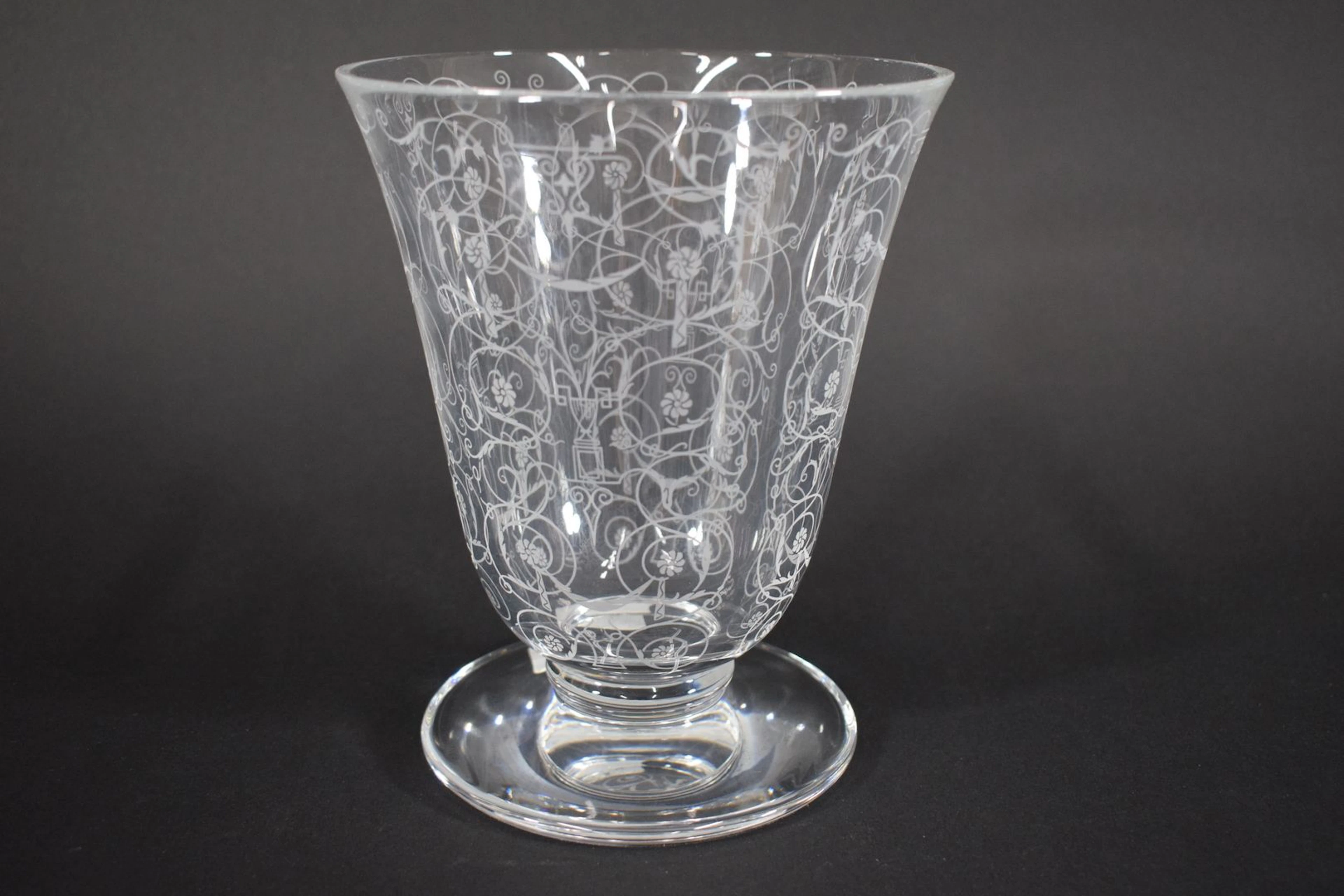 BACCARAT Vase tulipe en cristal, modèle... - Lot 85 - Rossini