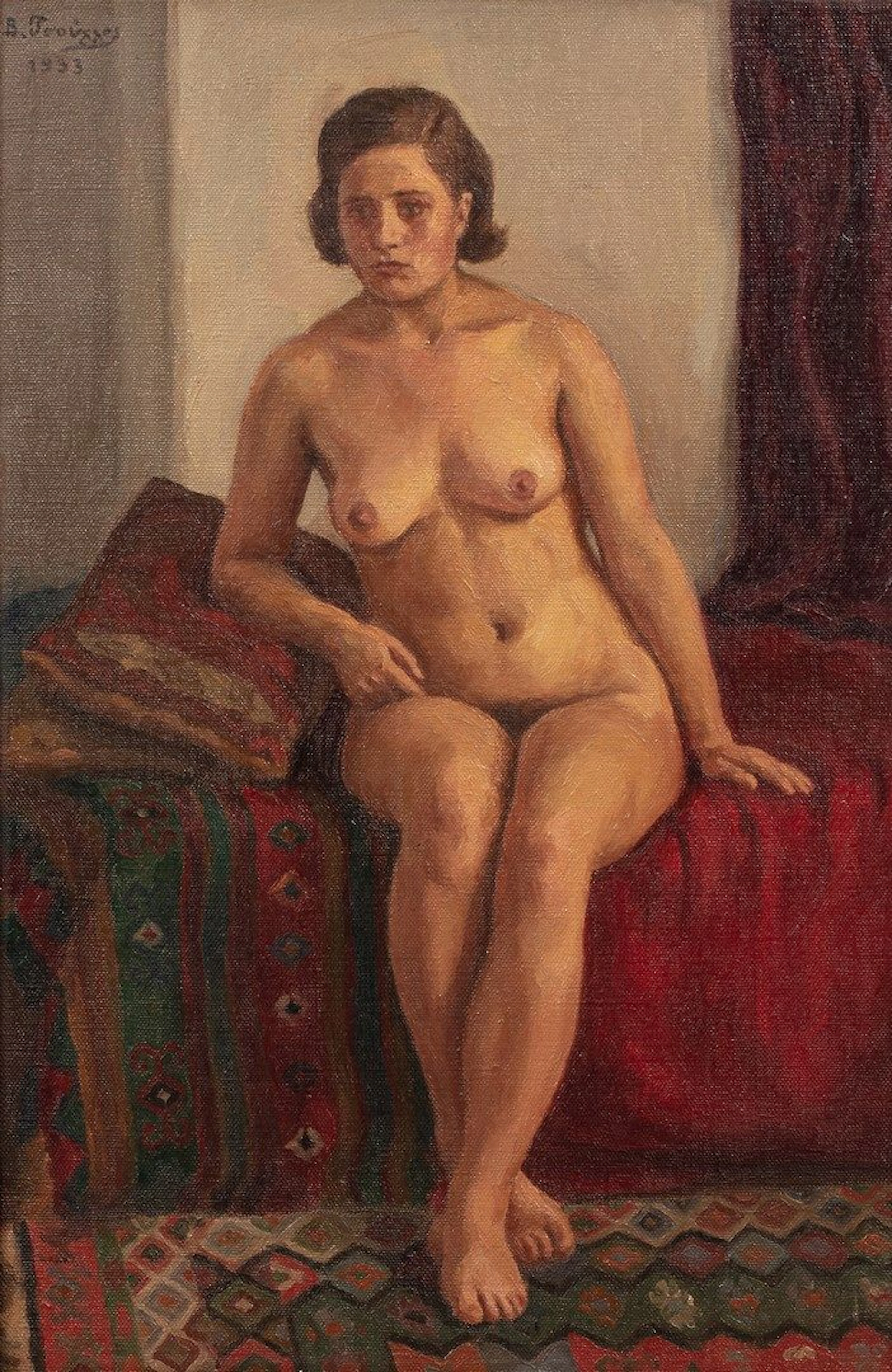 TSOUCHLOS Vrasidas, 1904-1981 Nu sur un... - Lot 185 - Rossini