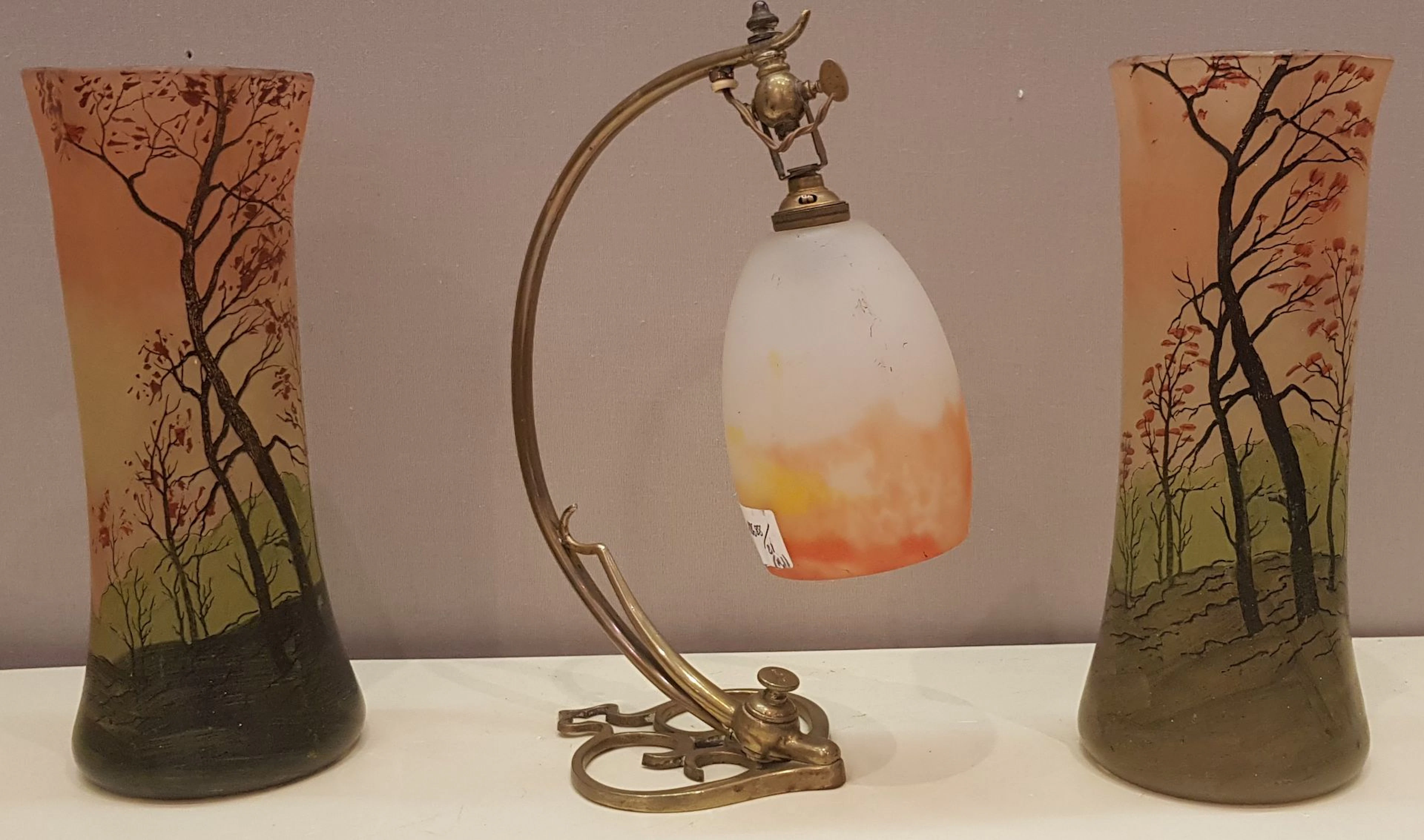 LEGRAS (Dans le goût) Paire de vases... - Lot 309 - Rossini