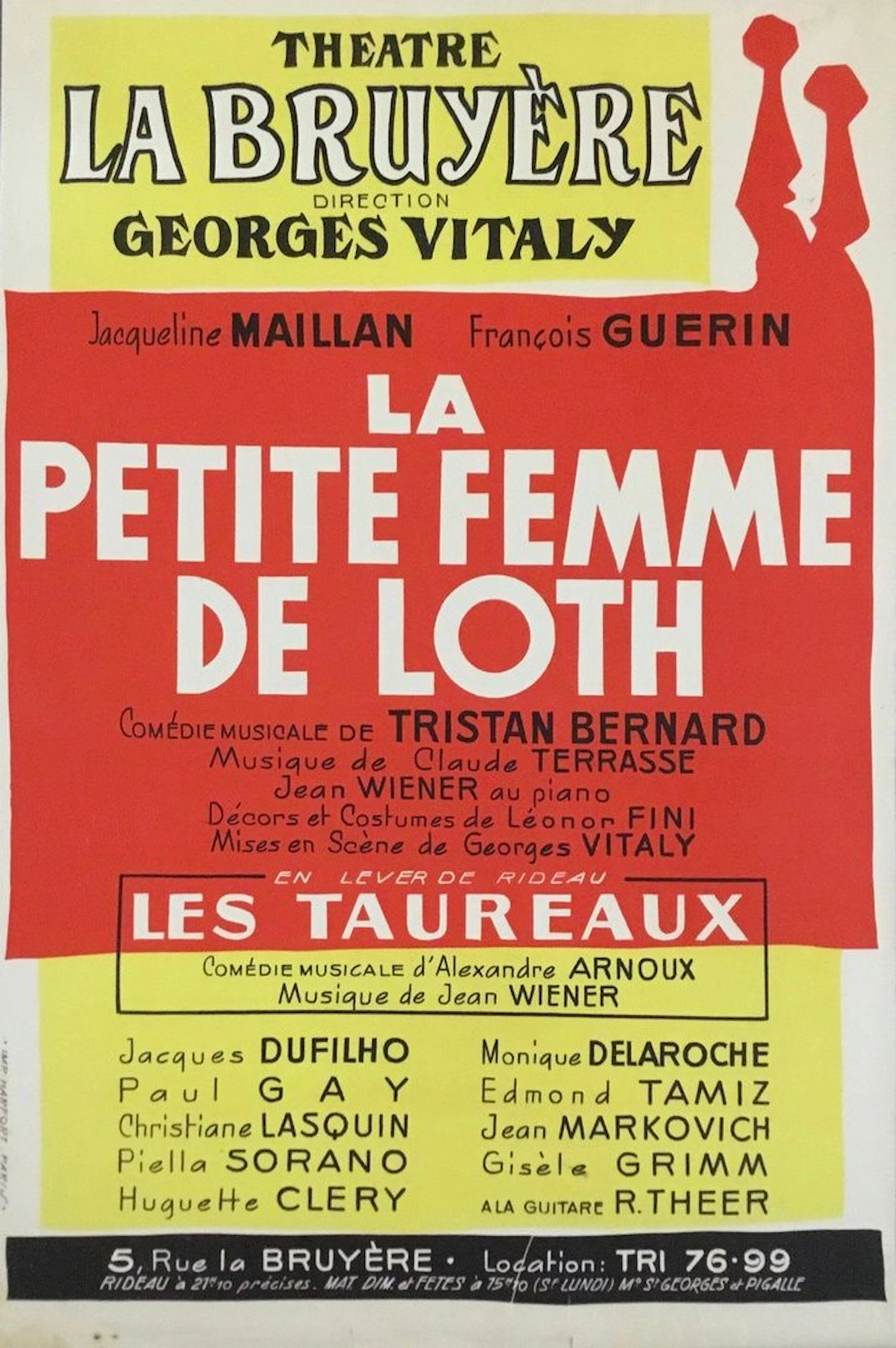 Affiche de spectacle Théatre La bruyère... - Lot 35 - Rossini
