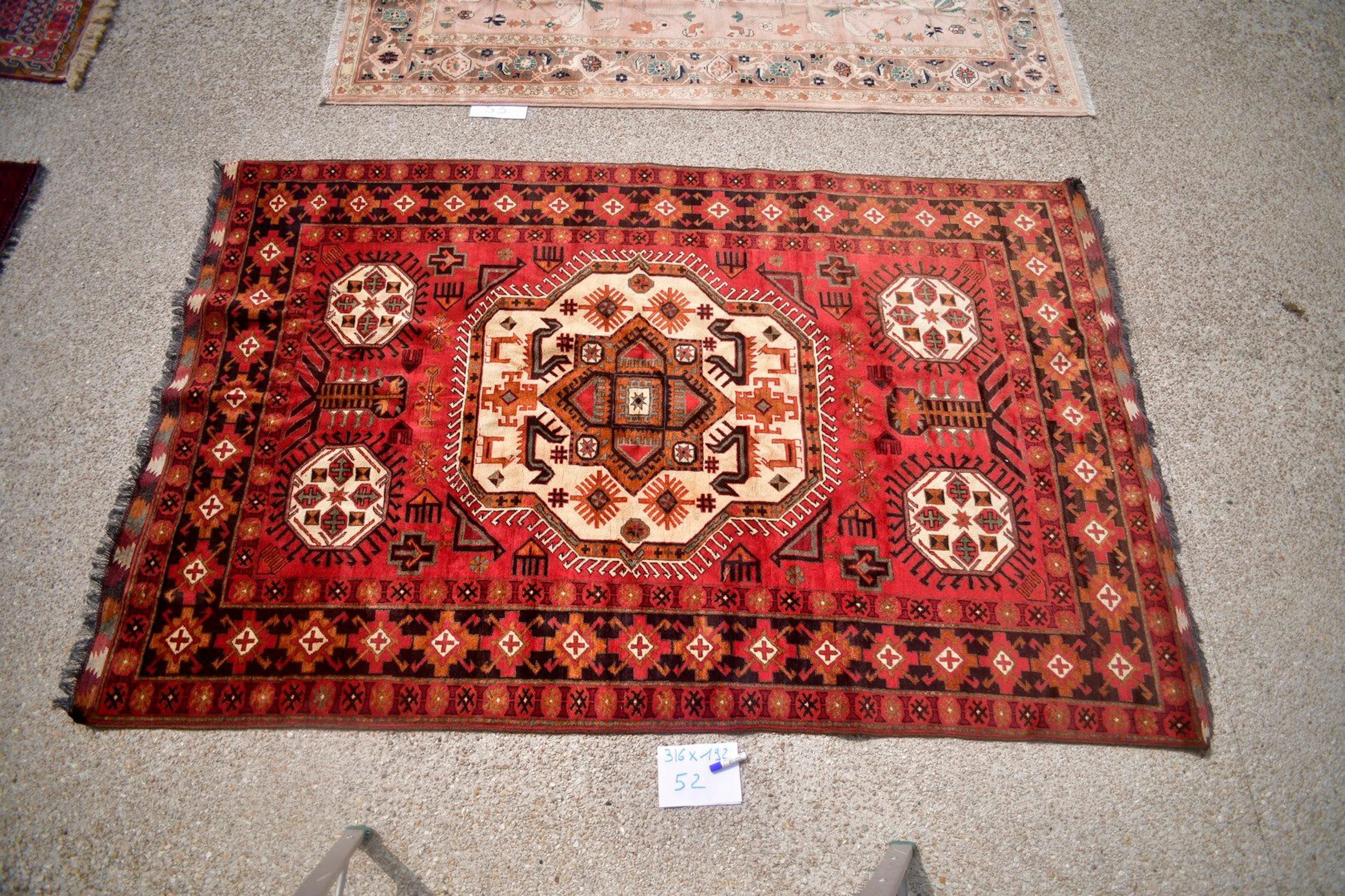 Turkmen Afghan, 1980. Velours en laine... - Lot 19 - Rossini