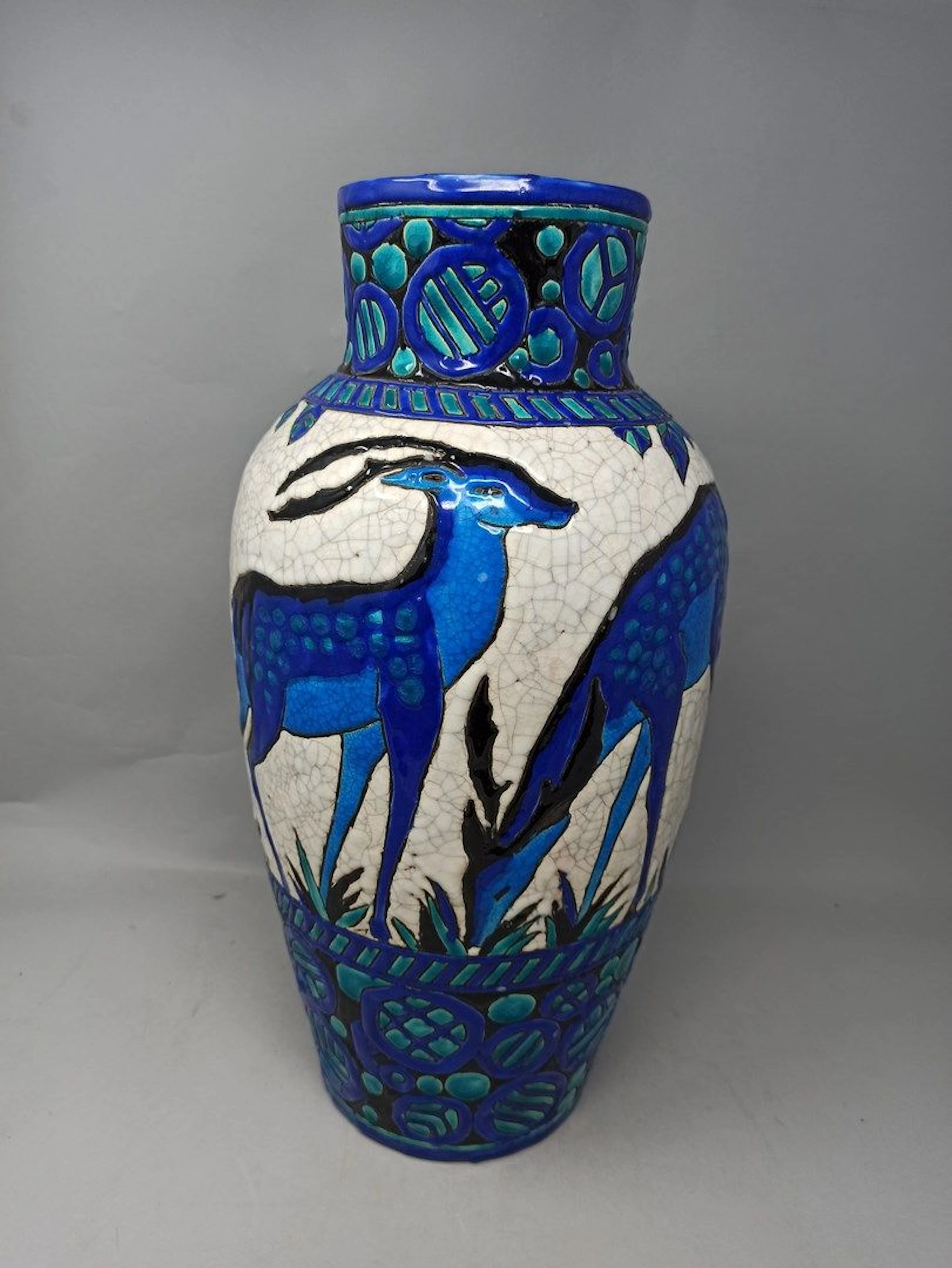 BOCH La Louvière Vase balustre à col rétréci... - Lot 126 - Rossini