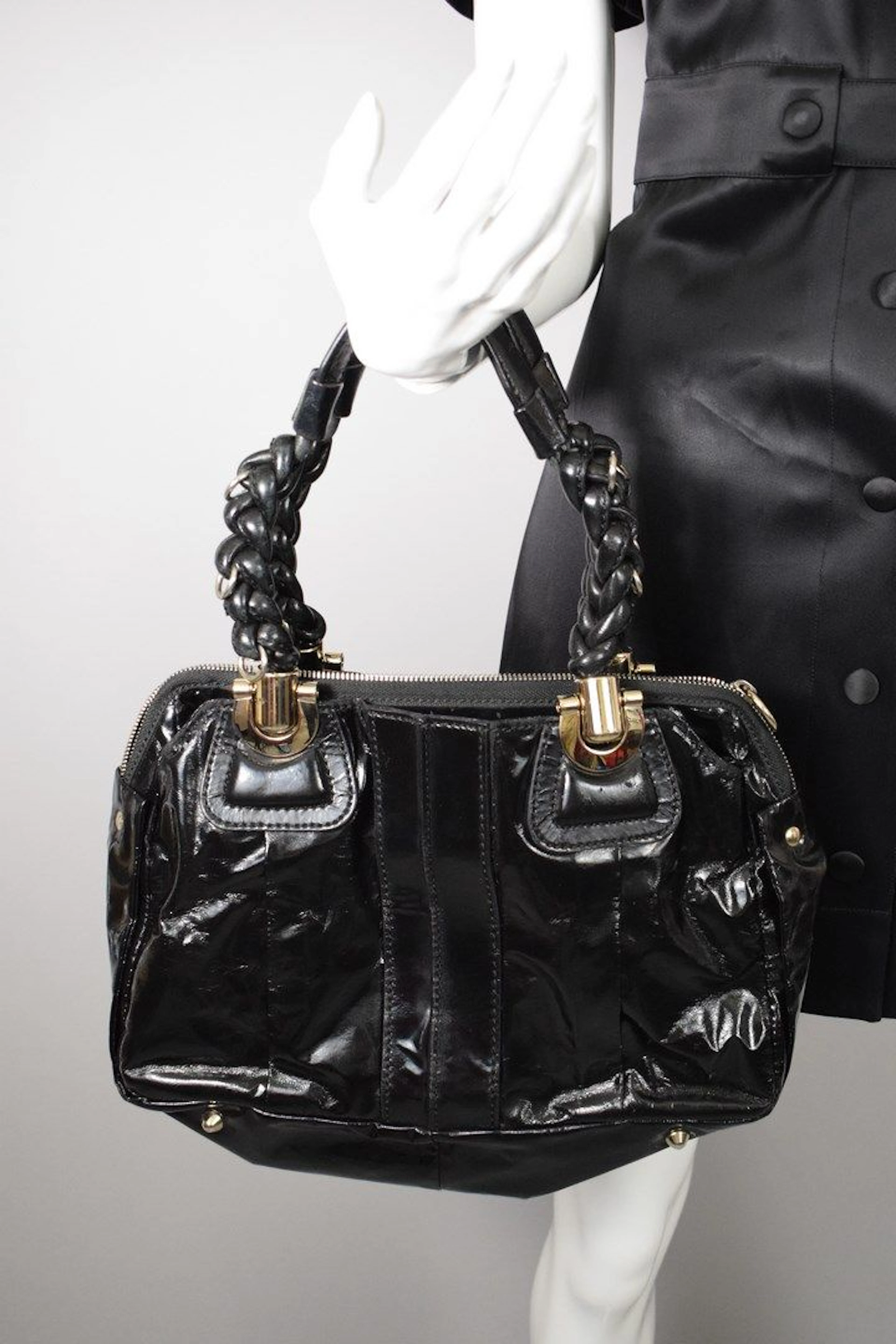 CHLOE Sac en cuir verni modèle "Héloïse"... - Lot 191 - Rossini