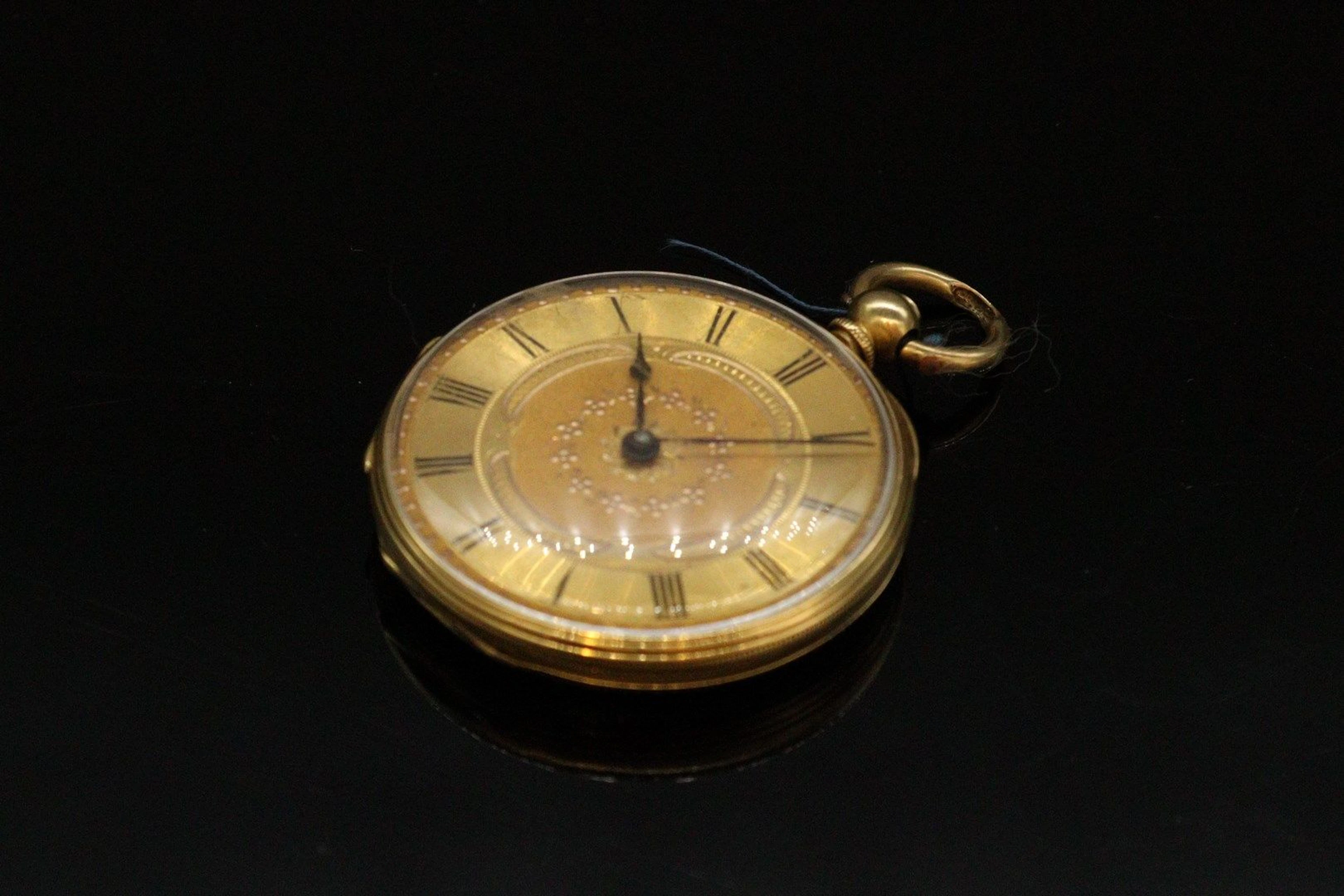 Montre de gousset en or jaune 18k (750),... - Lot 469 - Rossini