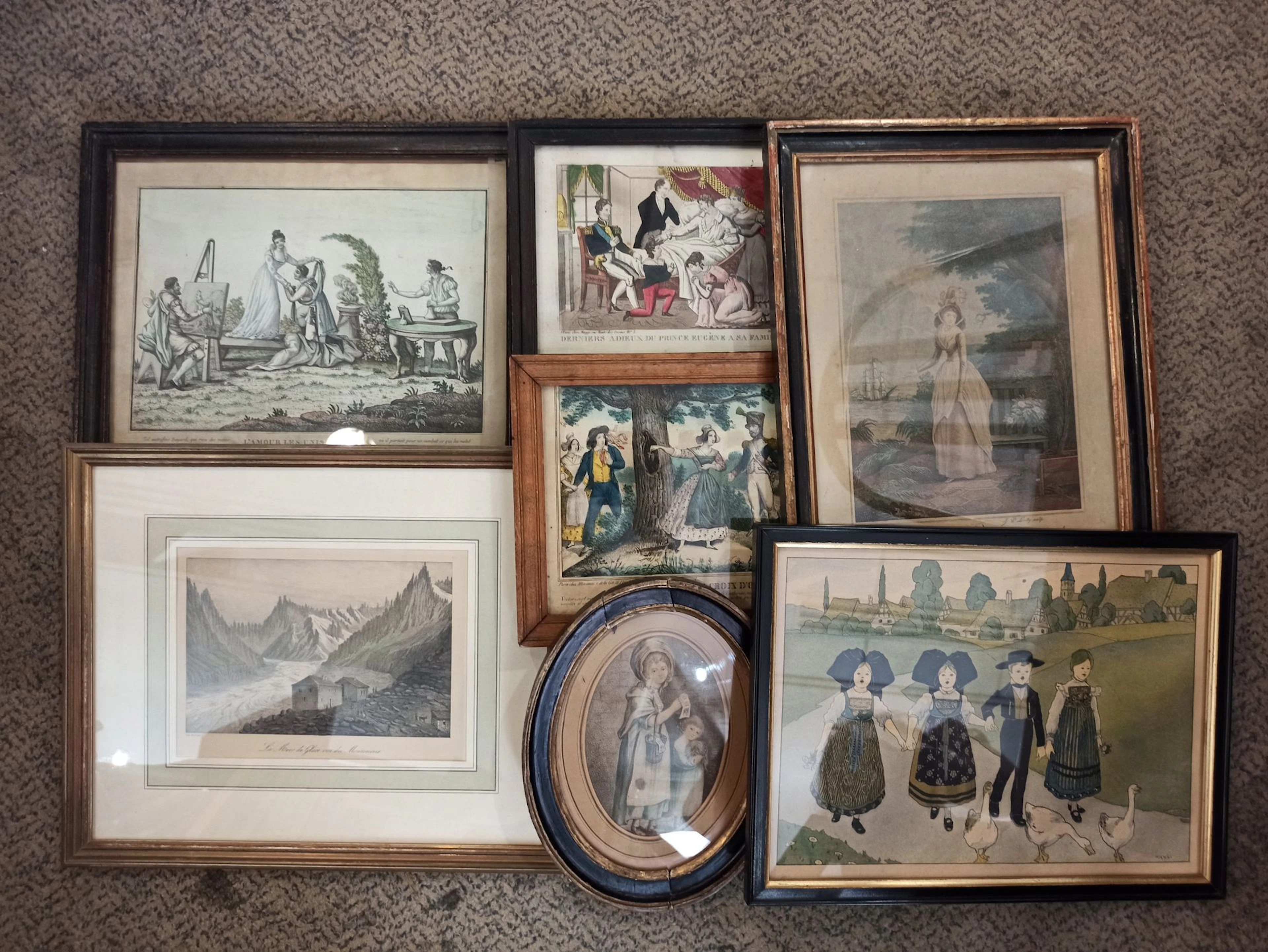 Manette de pièces encadrées comprenant: -... - Lot 136 - Rossini