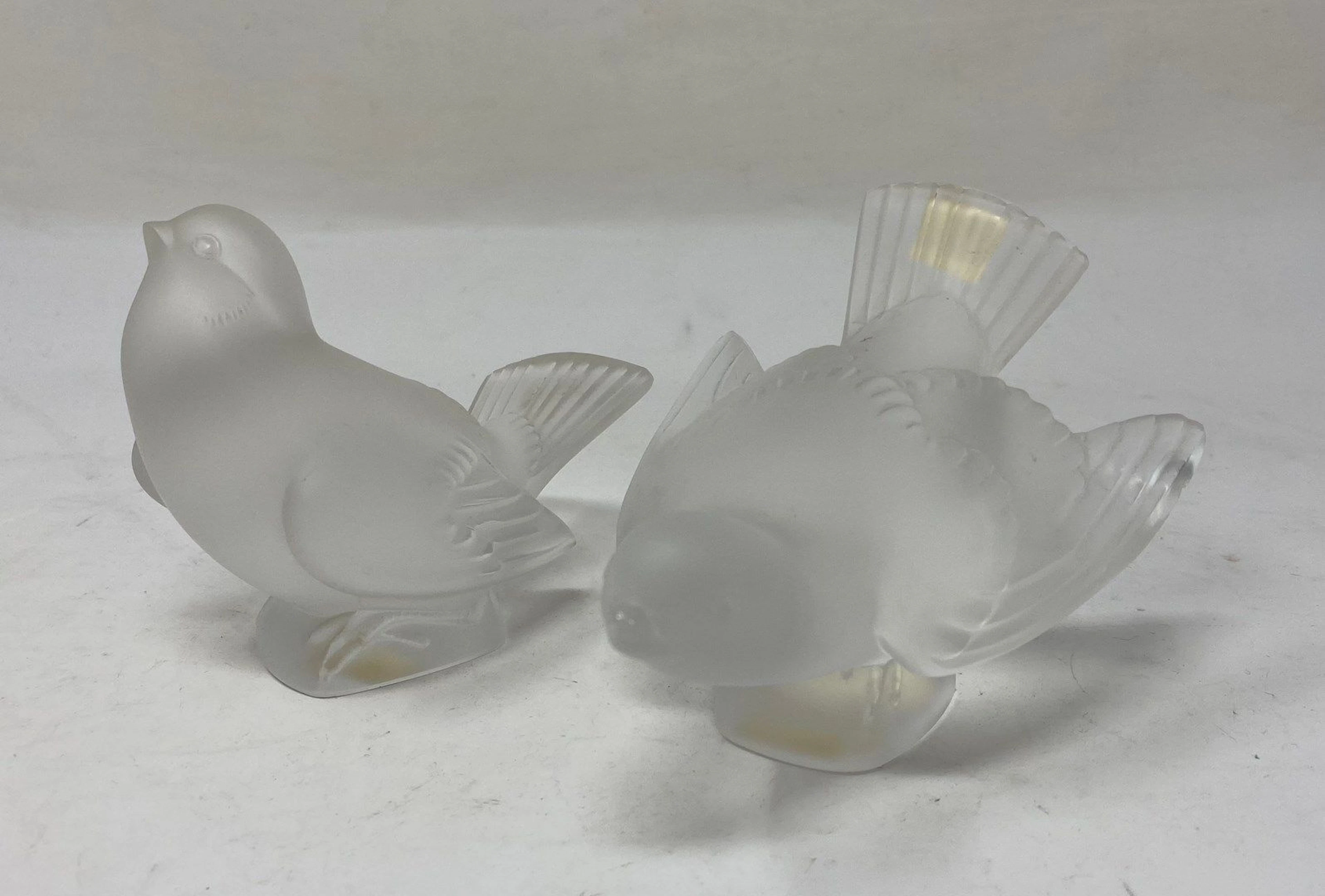 LALIQUE France Deux sculptures en cristal... - Lot 423 - Rossini
