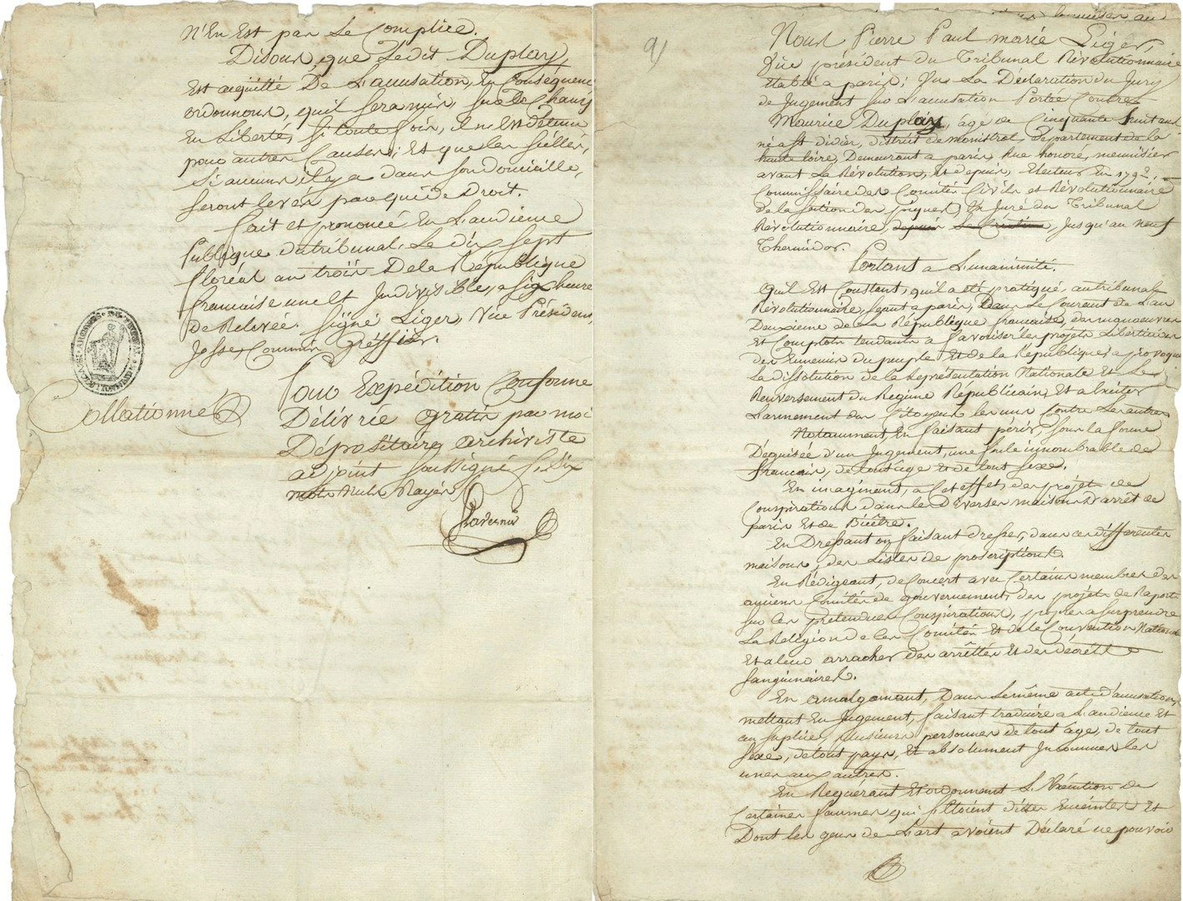 [Maurice DUPLAY (1736-1820) menuisier, ami... - Lot 252 - Rossini