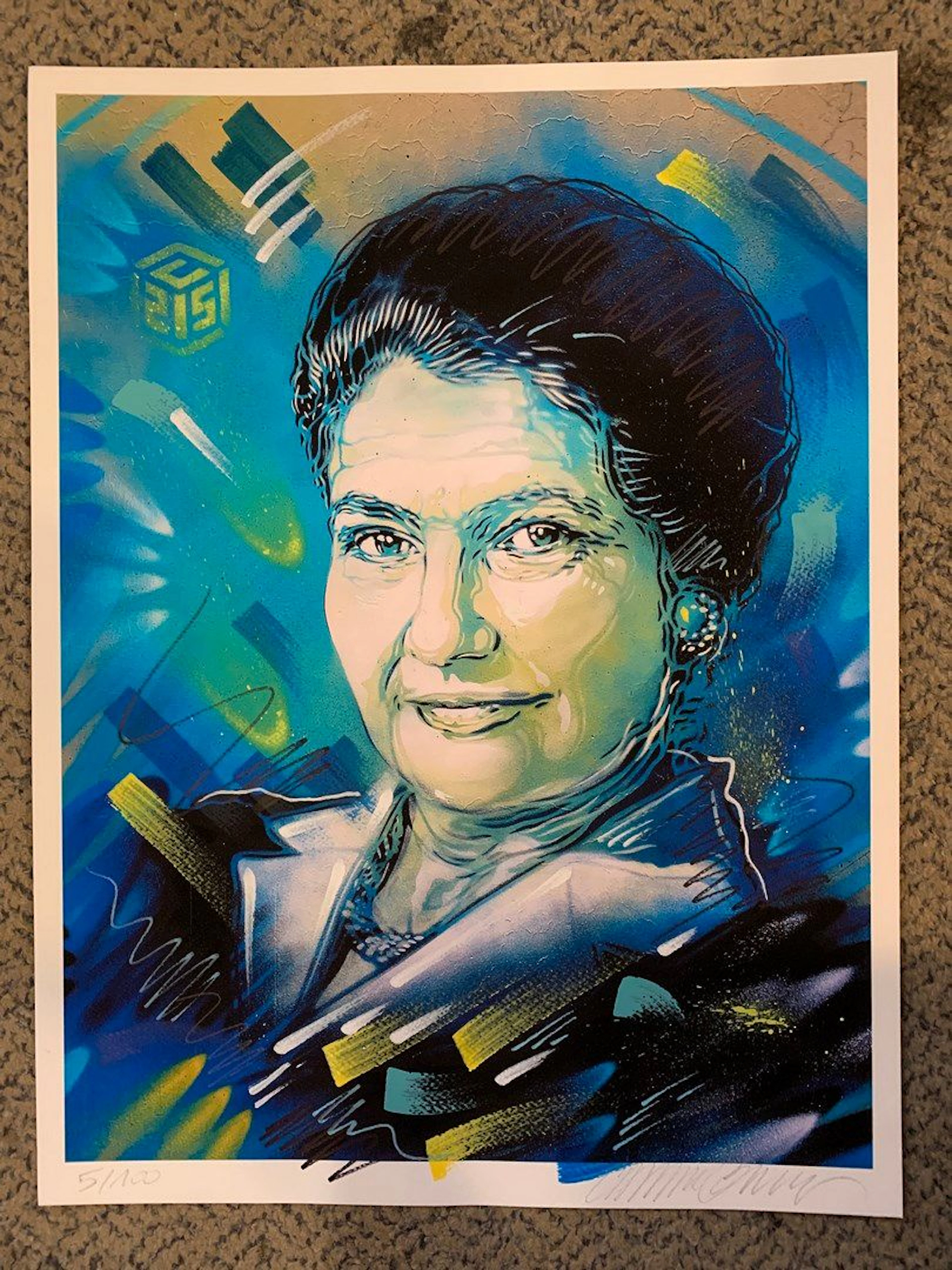 C215 (né en 1973) Simone Veil Lithographie... - Lot 12 - Rossini