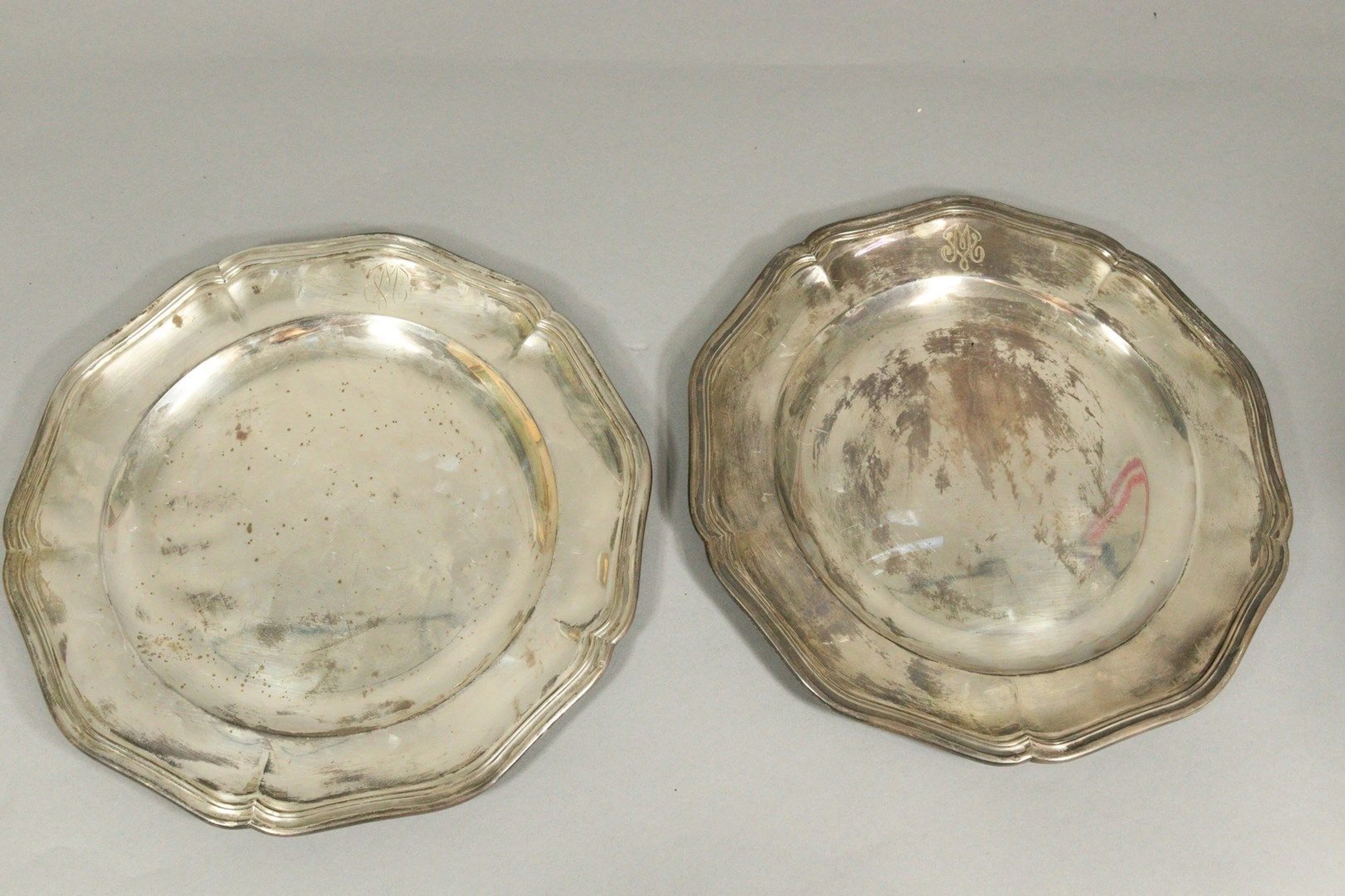 PUIFORCAT pour CARTIER Deux plats à bords... - Lot 919 - Rossini